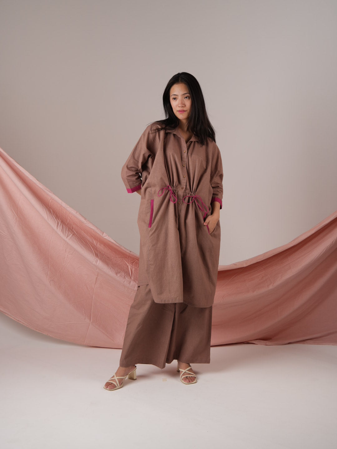 Vanshitaaz Wood-rose Anti Fit Cotton Co-ord set