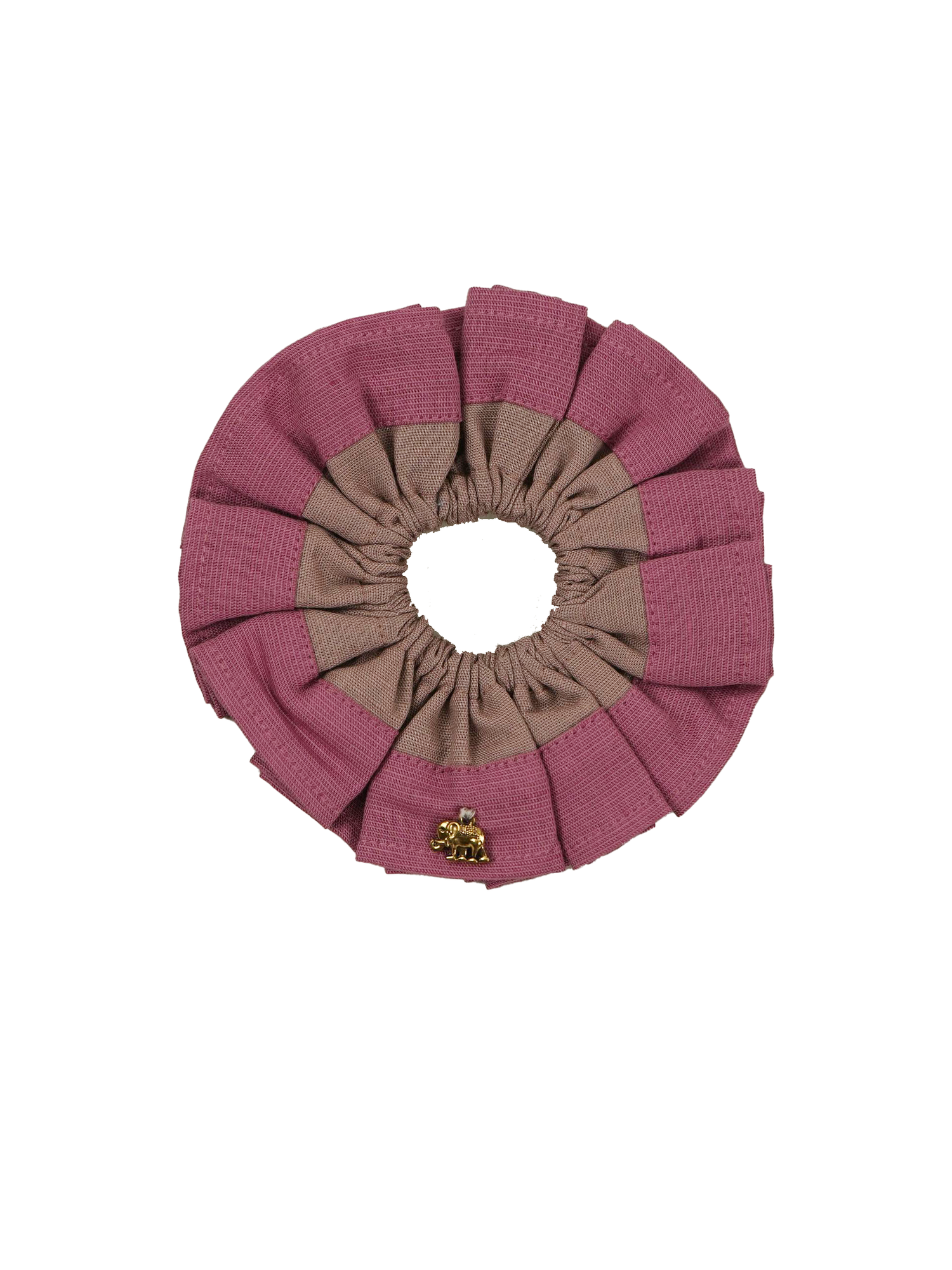 Coral Red Hair Scrunchie