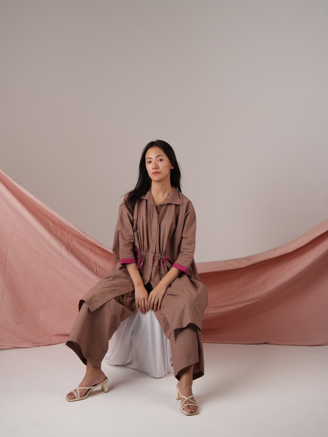 Vanshitaaz Wood-rose Anti Fit Cotton Co-ord set