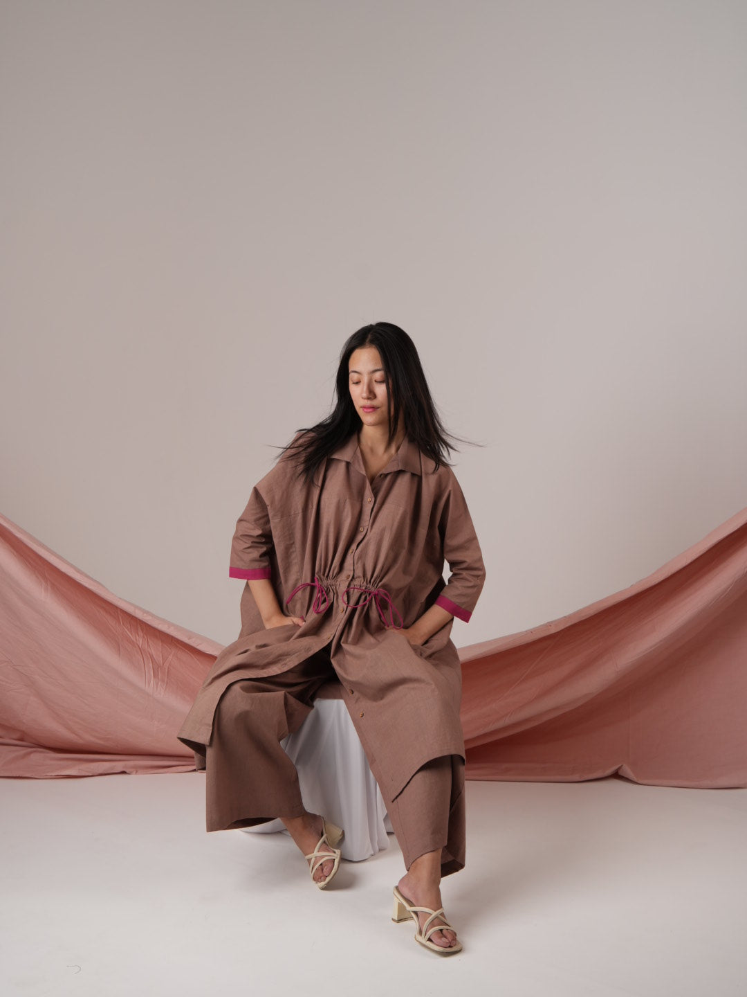 Vanshitaaz Wood-rose Anti Fit Cotton Co-ord set