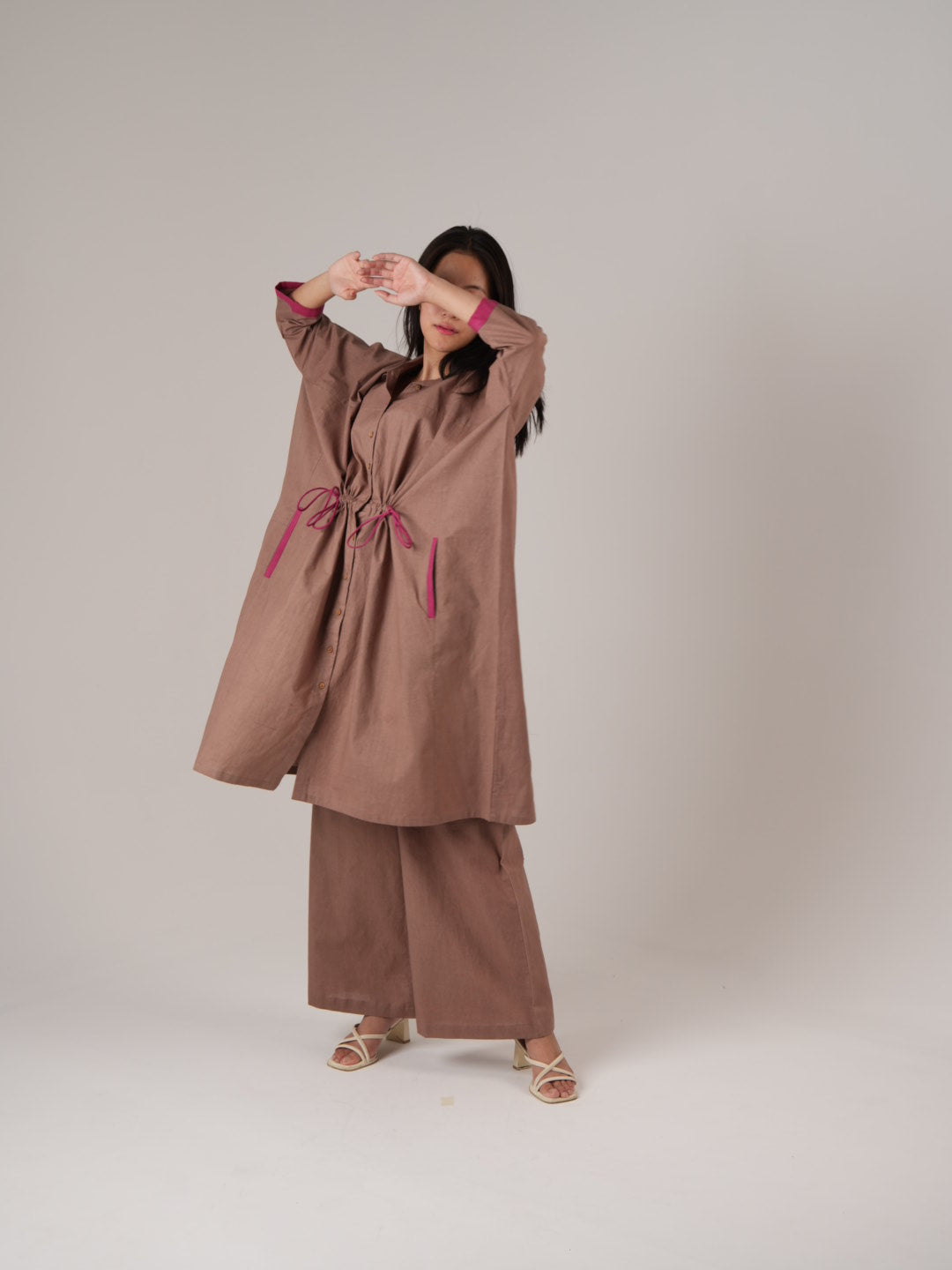 Vanshitaaz Wood-rose Anti Fit Cotton Co-ord set