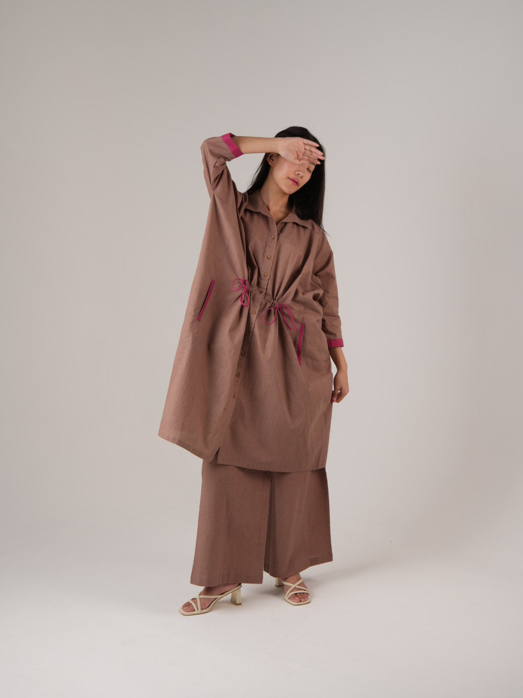 Vanshitaaz Wood-rose Anti Fit Cotton Co-ord set