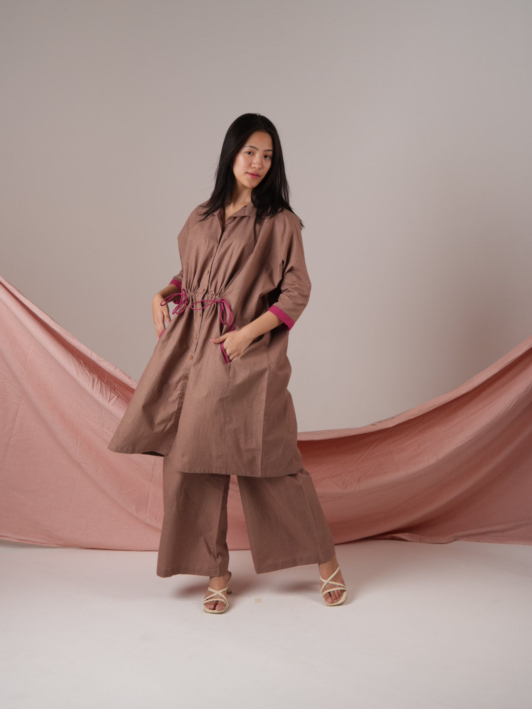 Vanshitaaz Wood-rose Anti Fit Cotton Co-ord set