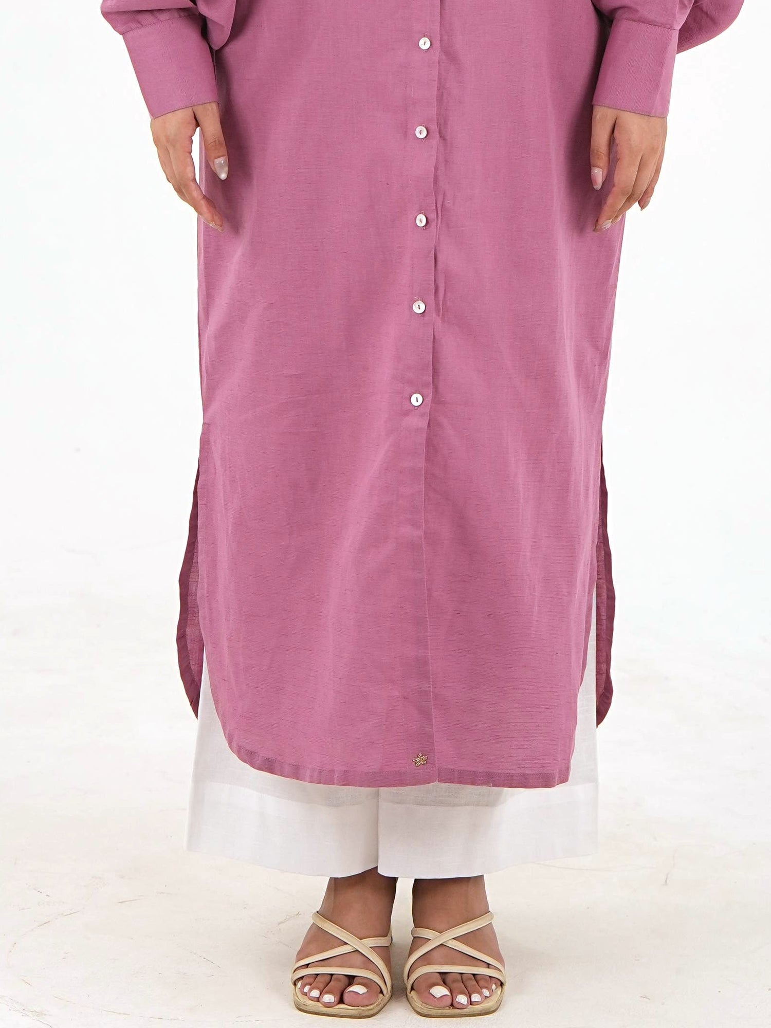Wide Leg Palazzo - White Linen Cotton