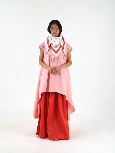 High Low Set - Pastel Pink Loose Fit