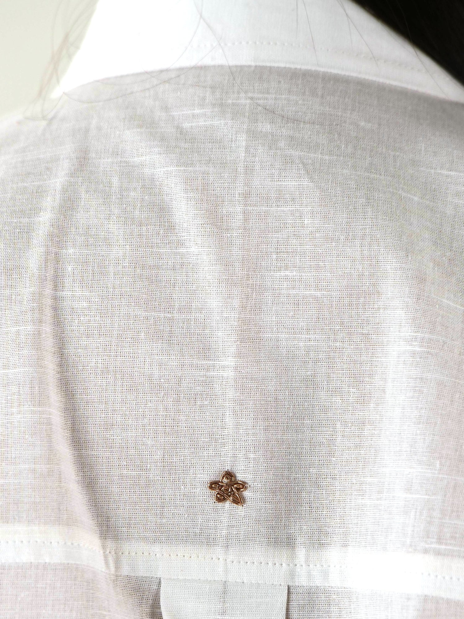 Shirt Salwar Set - White Linen Cotton