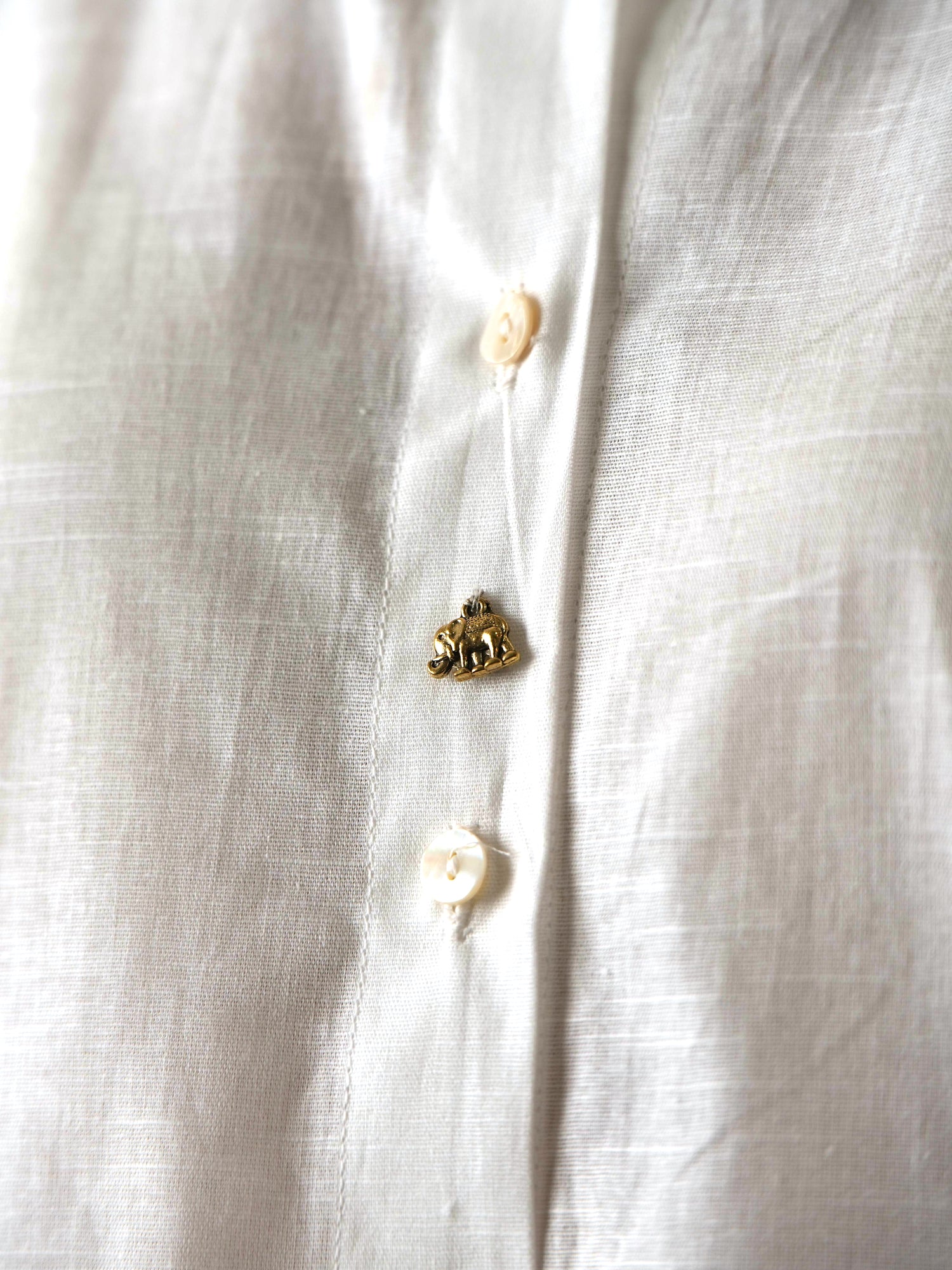 Shirt Collar Set - White Linen Cotton
