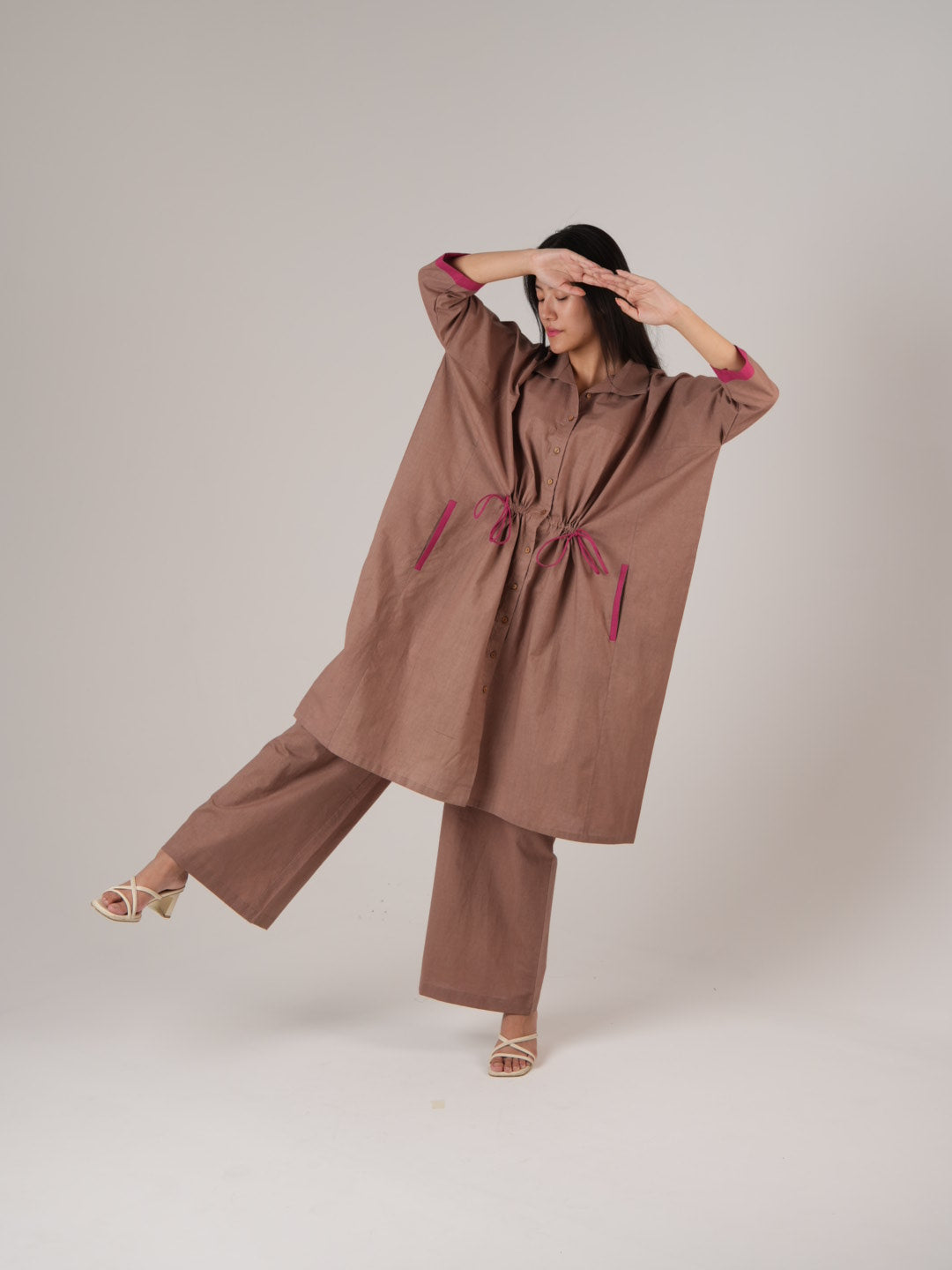 Vanshitaaz Wood-rose Anti Fit Cotton Co-ord set