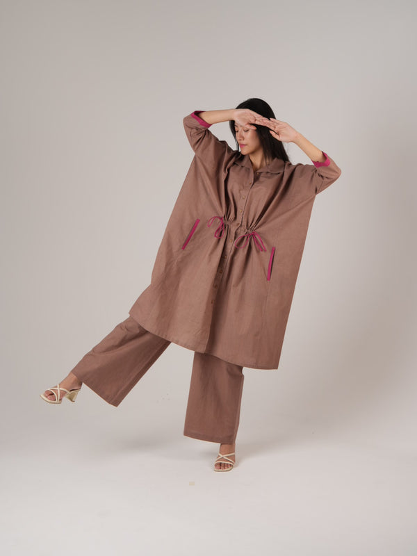Vanshitaaz Wood-rose Anti Fit Cotton Co-ord set