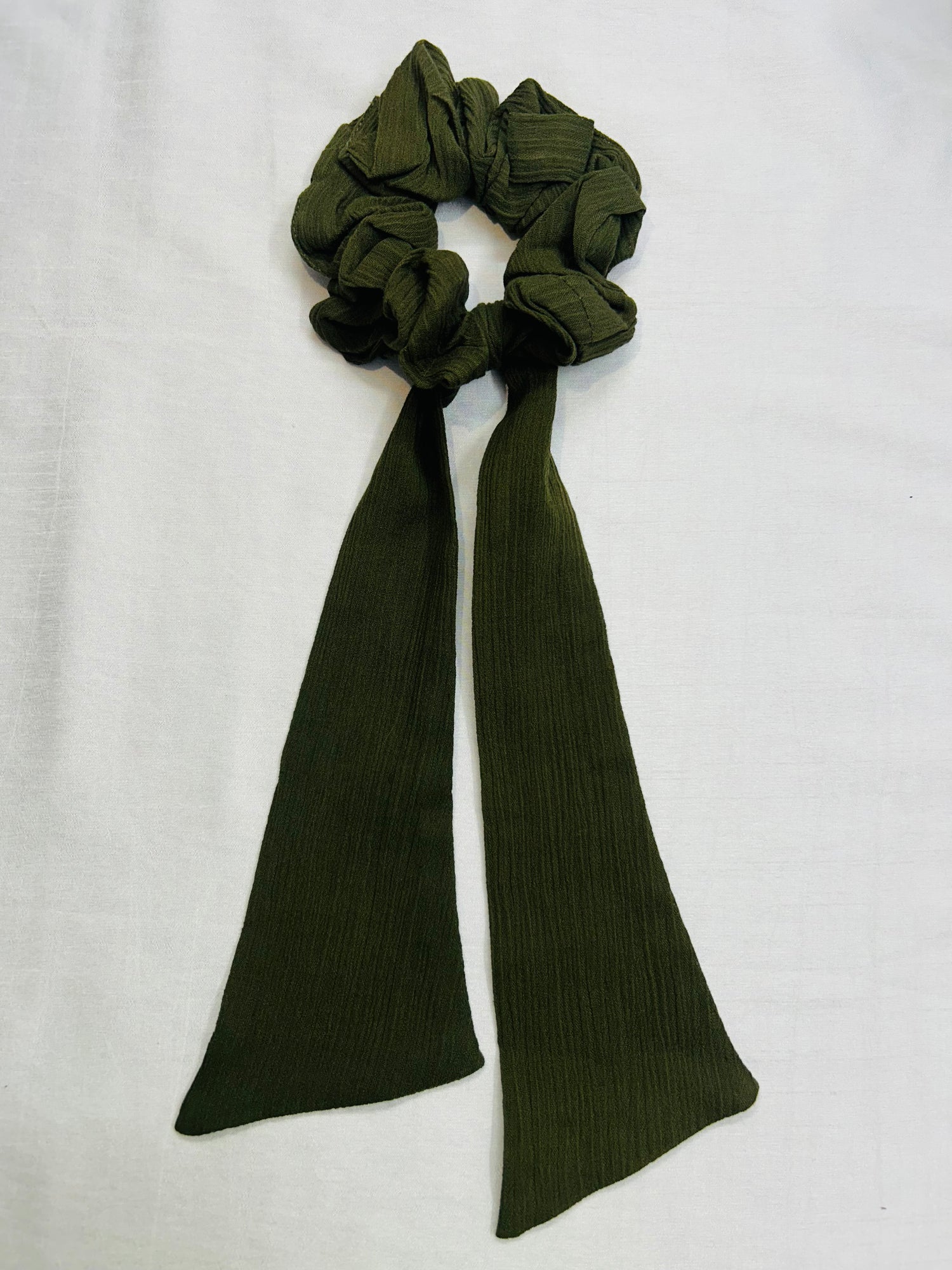 Cotton Crepe Dyed Scrunchies