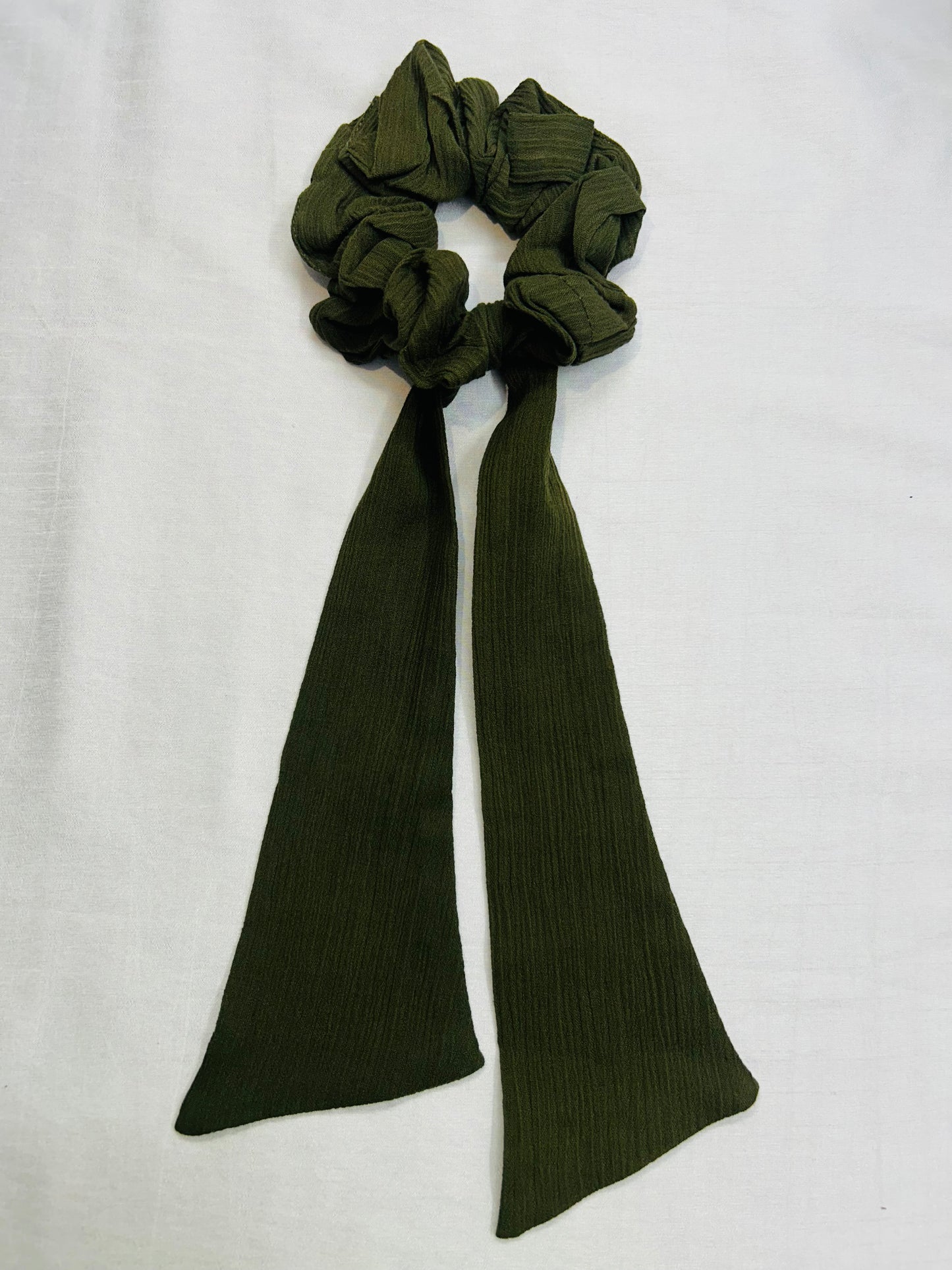Cotton Crepe Dyed Scrunchies
