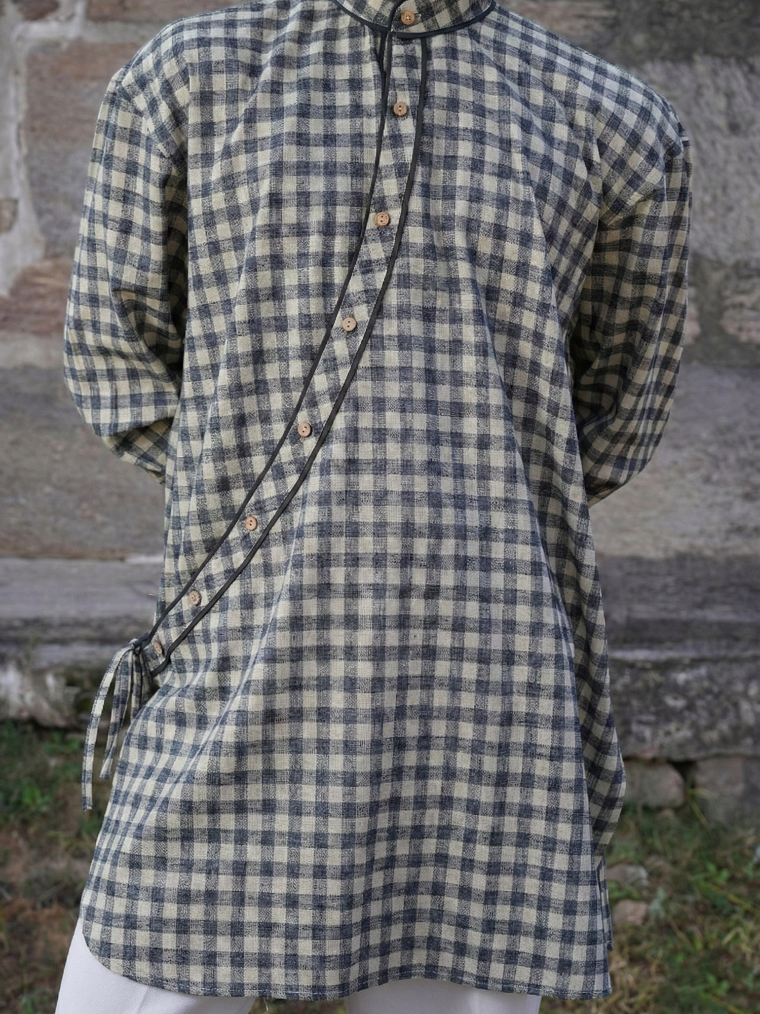 Sutra Angrakha Check Kurta