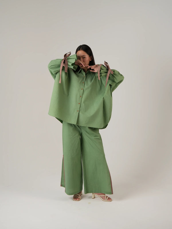 Vanshitaaz Sage Green Cotton Co-ord set