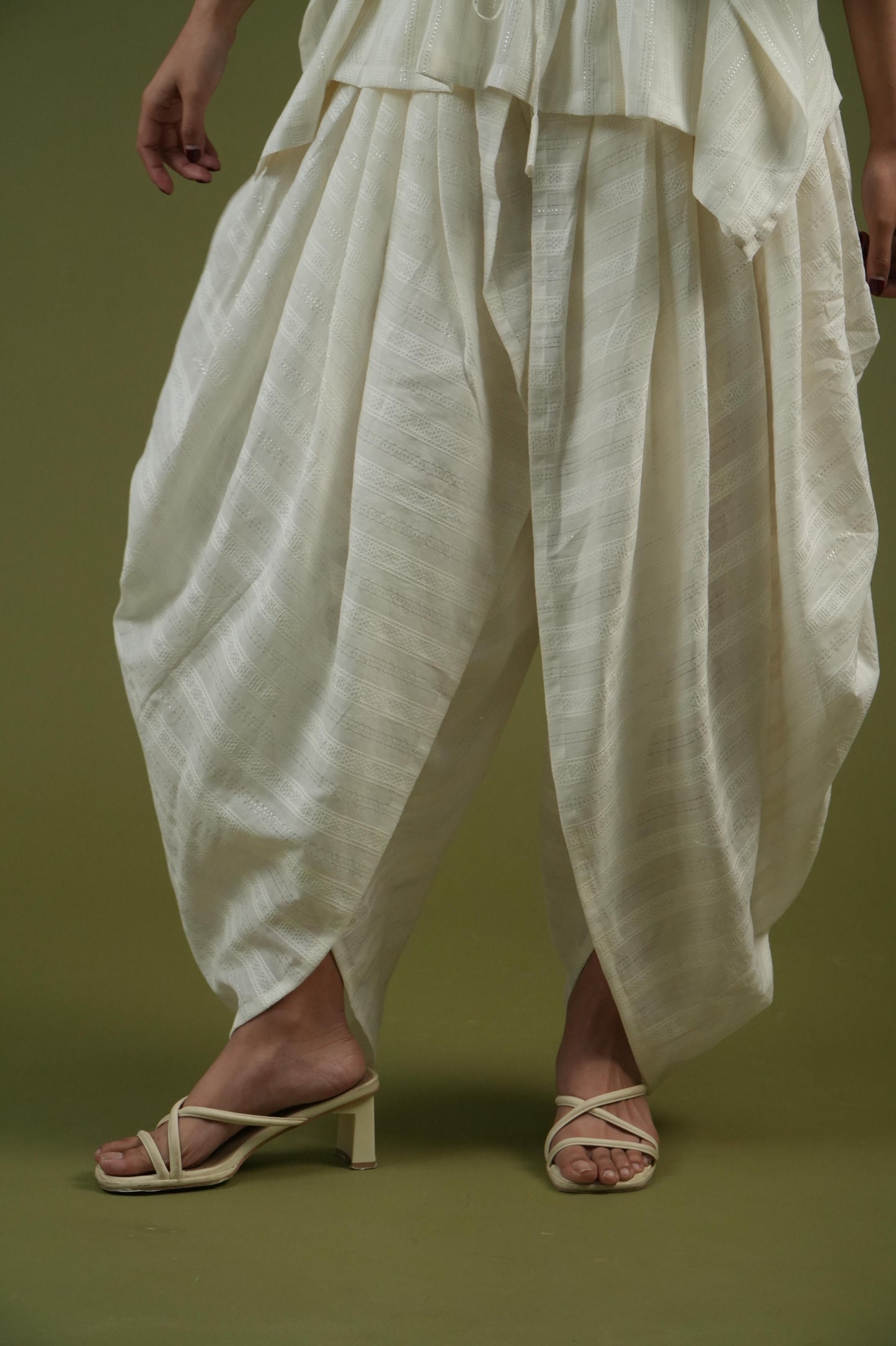 Vanshitaaz Ivory Serenity Drape Set