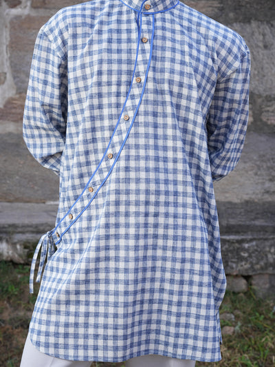Sutra Angrakha Check Kurta