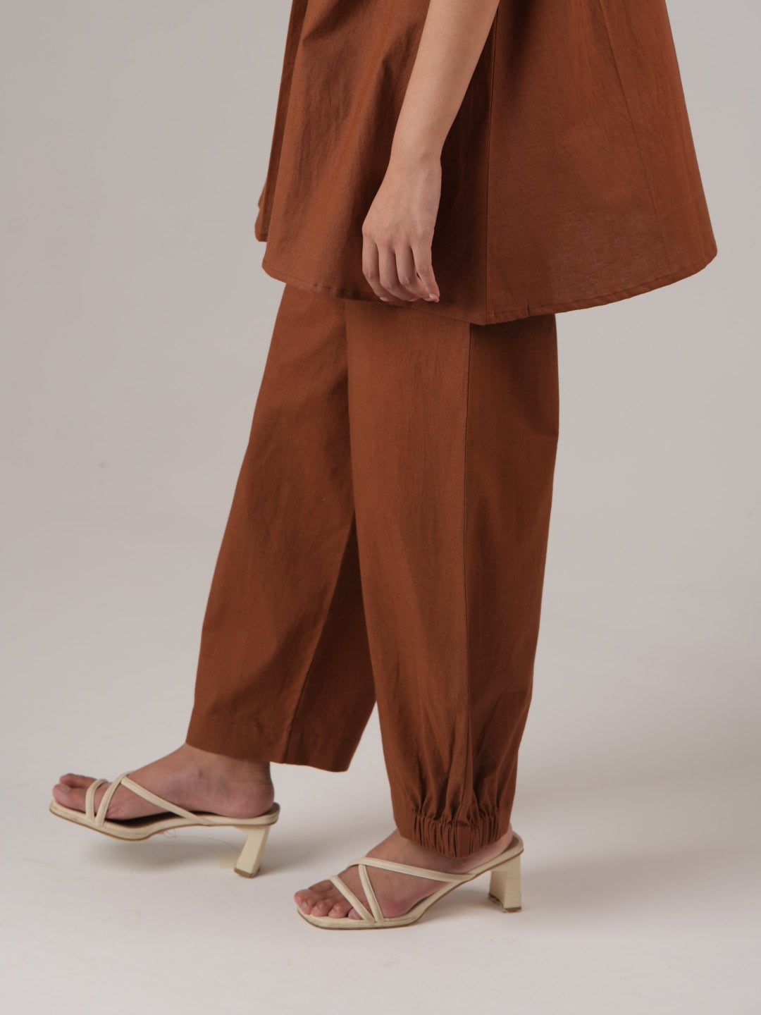 Vanshitaaz Burnt Brown Anti Fit Cotton Co-ord set