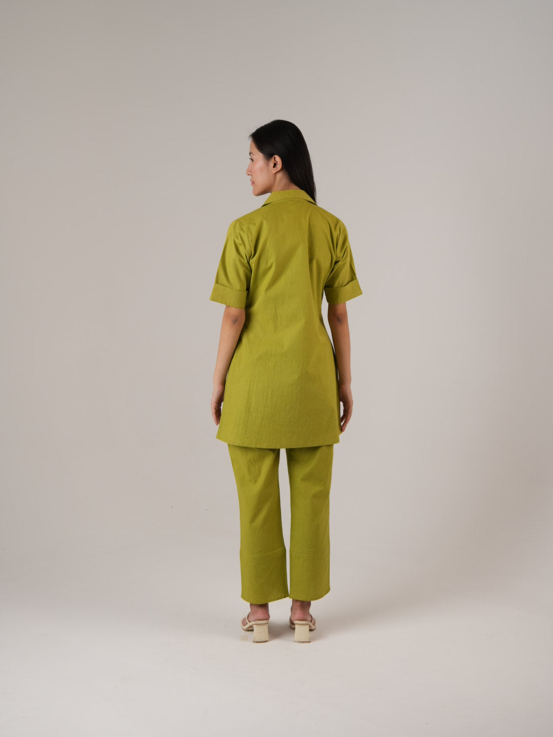 Vanshitaaz Lime Green Anti Fit Cotton Co-ord set