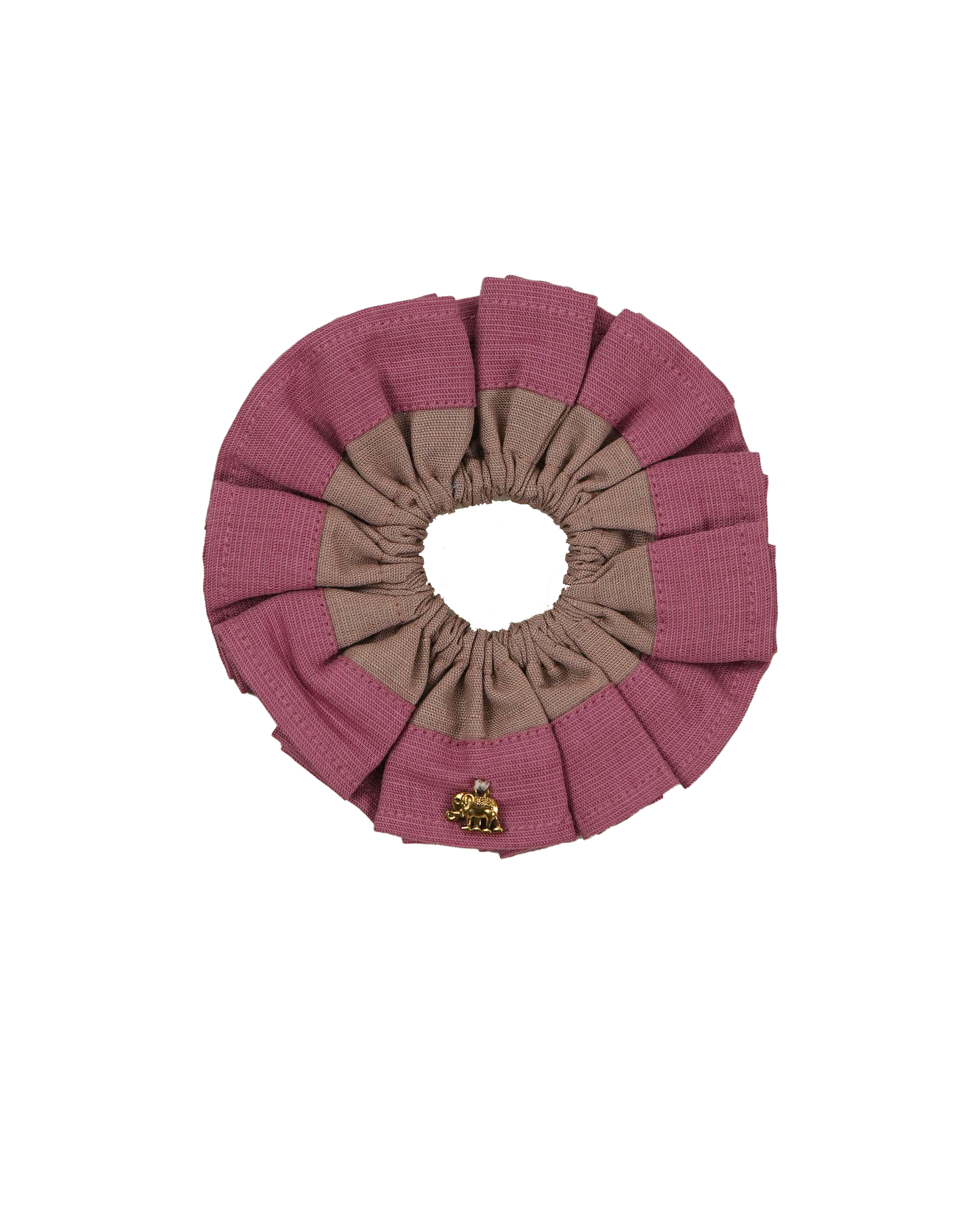 Coral Red Hair Scrunchie