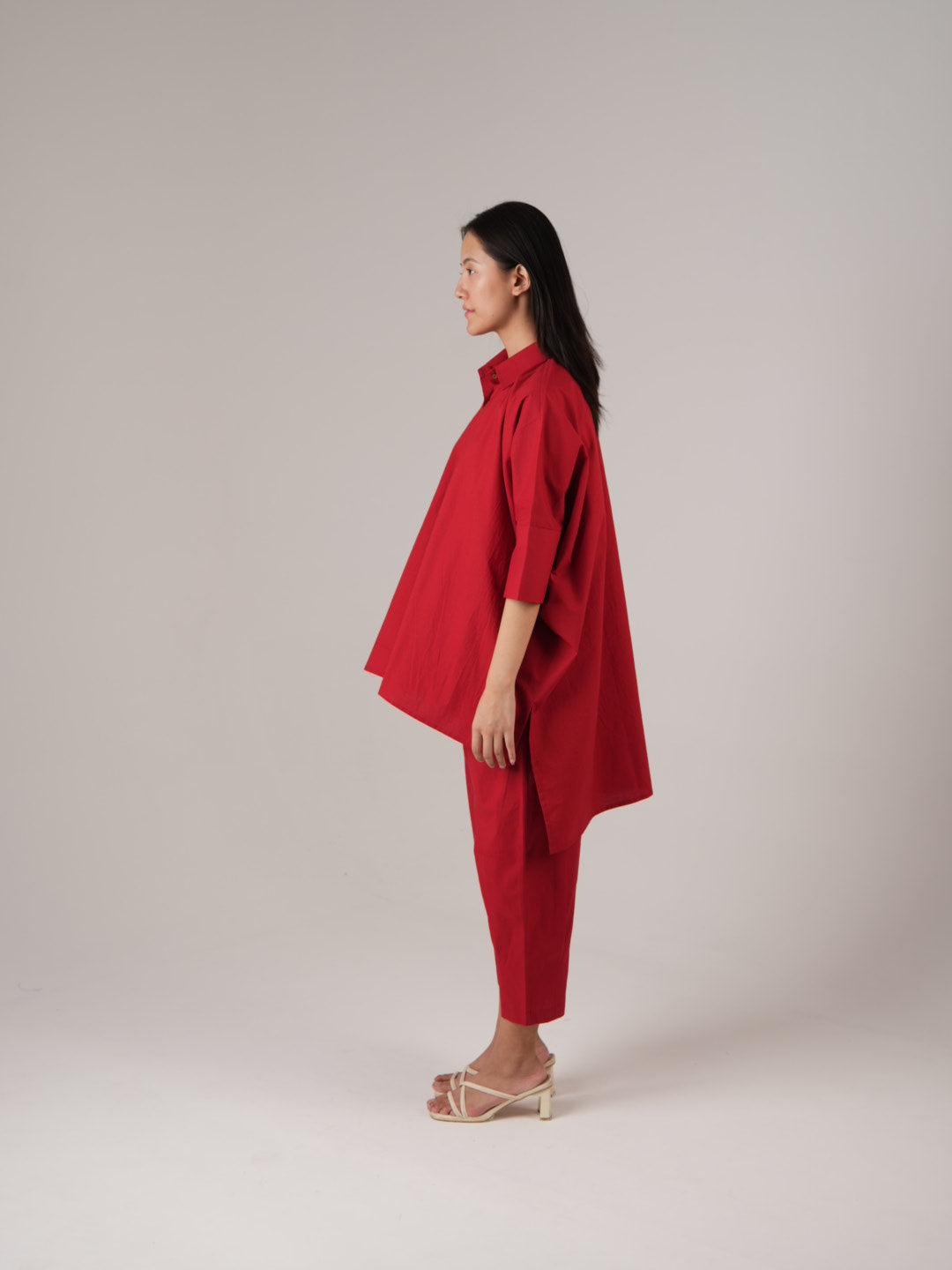 Vanshitaaz Ruby Red Anti Fit Cotton Co-ord set