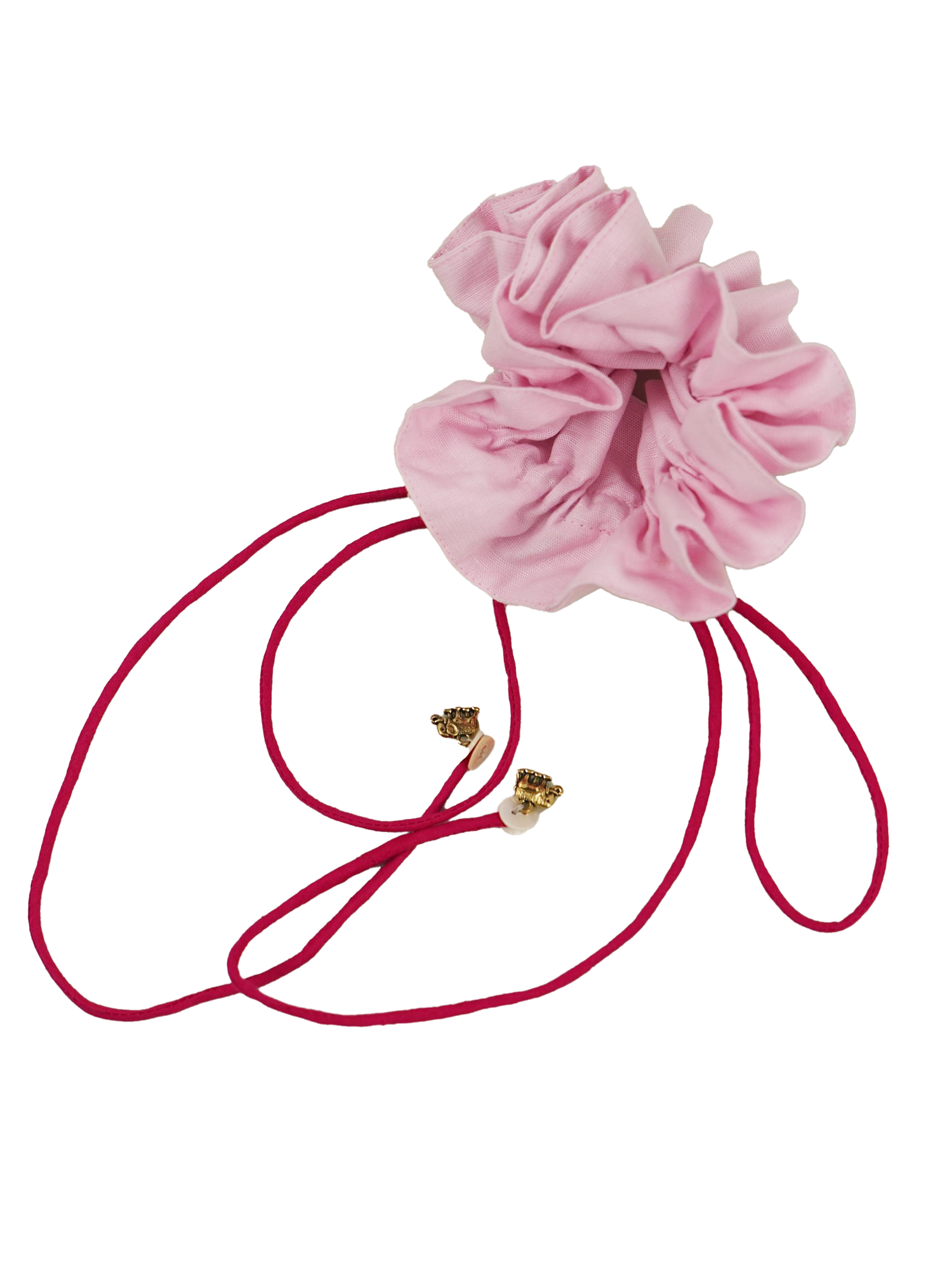 Coral Red Hair Scrunchie (Copy)