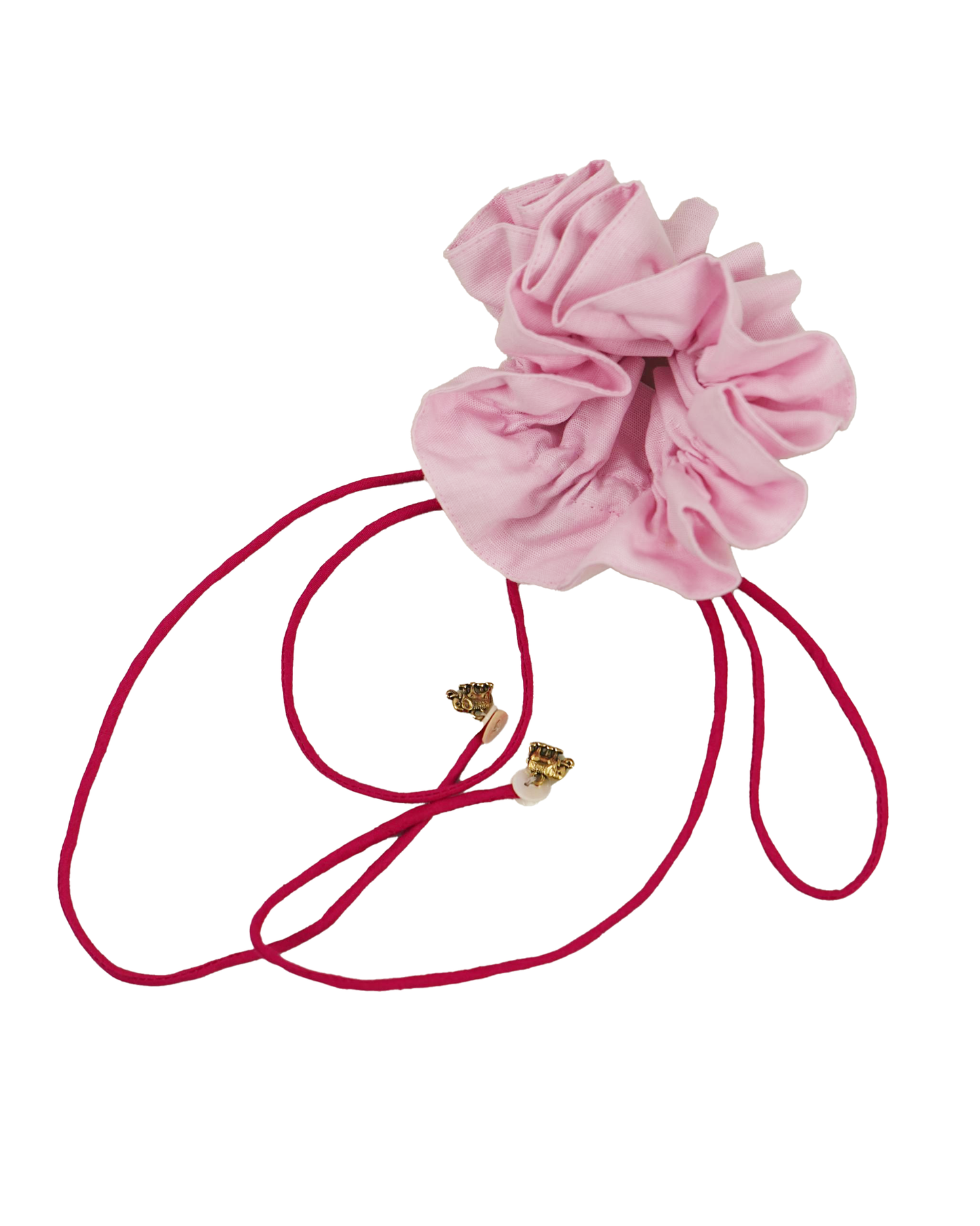 Coral Red Hair Scrunchie (Copy)