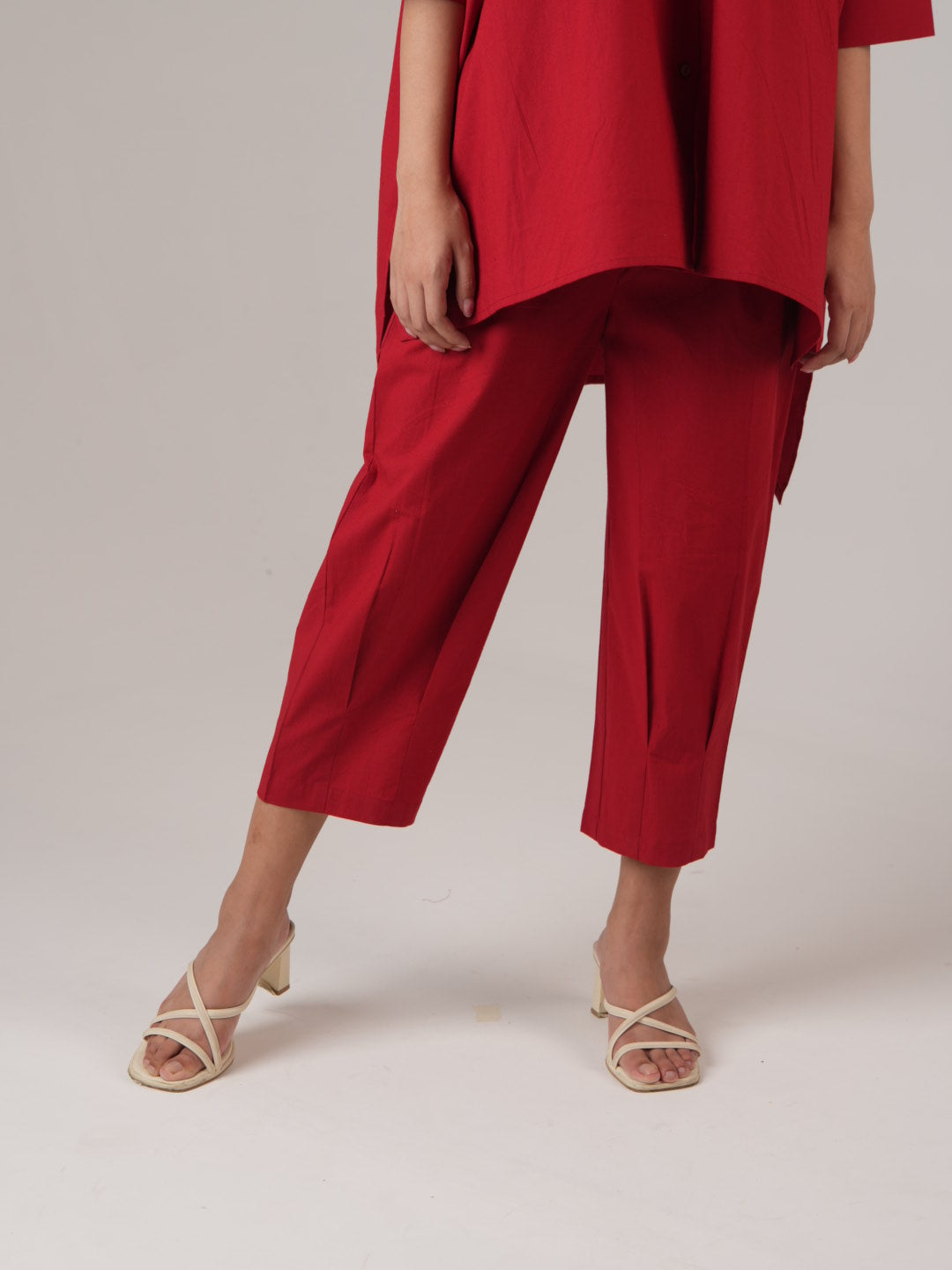 Vanshitaaz Ruby Red Anti Fit Cotton Co-ord set