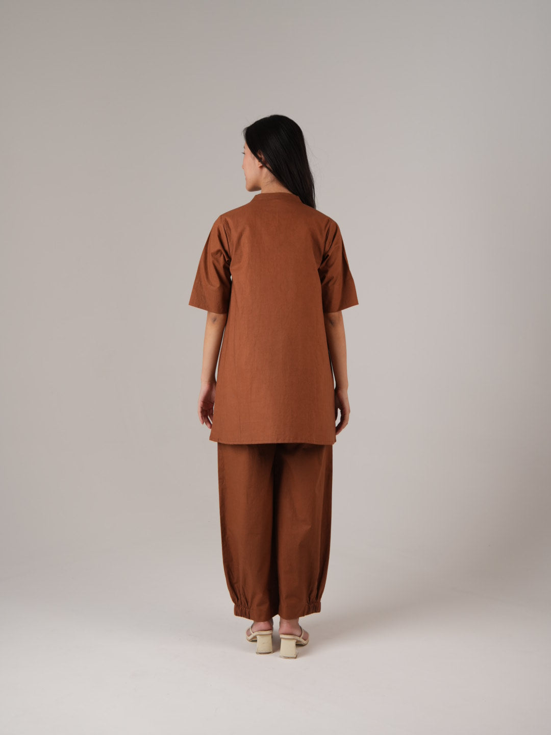 Vanshitaaz Burnt Brown Anti Fit Cotton Co-ord set