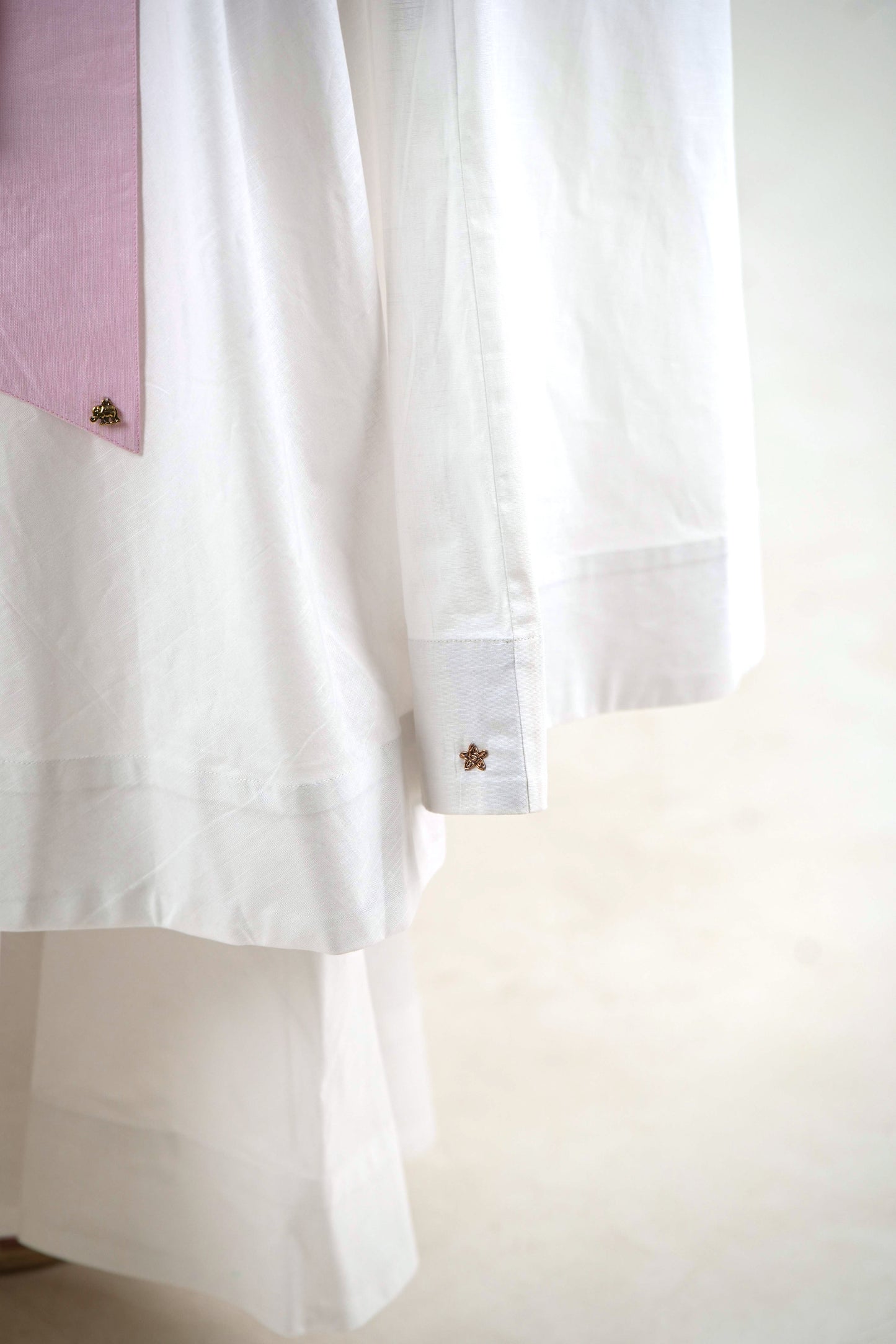 Wide Leg Trousers - White Linen Cotton