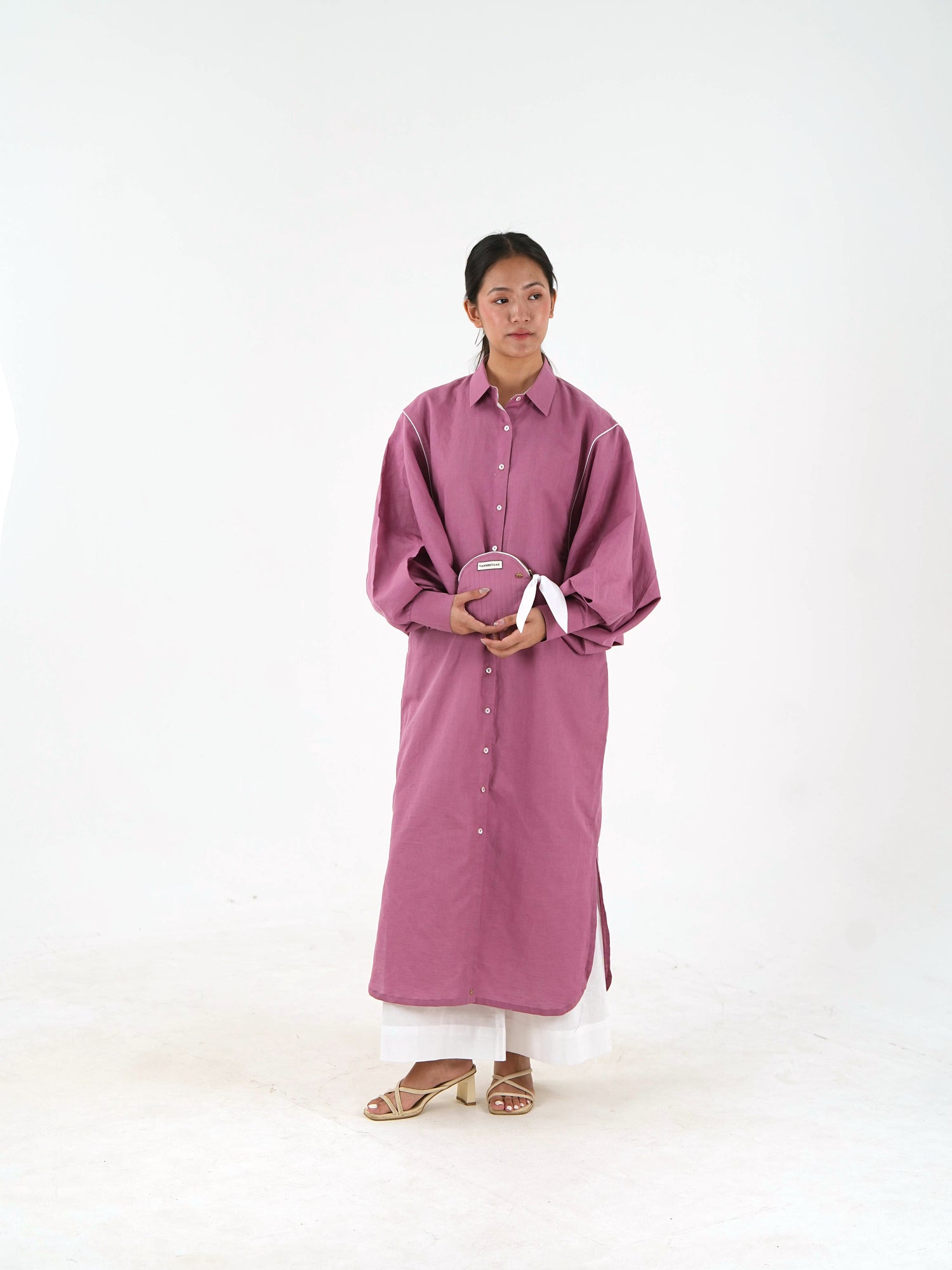 Wide Leg Palazzo - White Linen Cotton