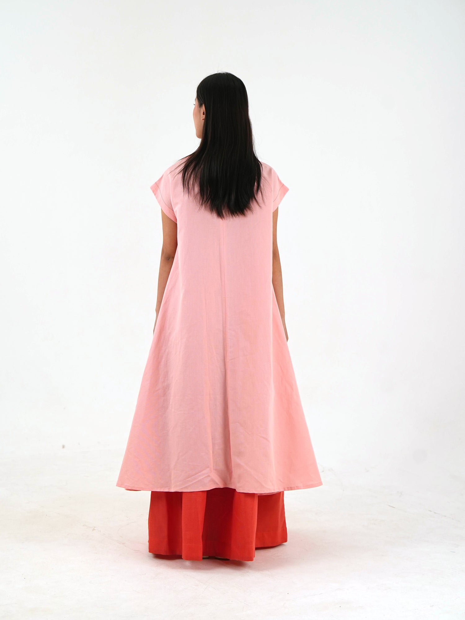 High Low Top - Pastel Pink Loose Fit