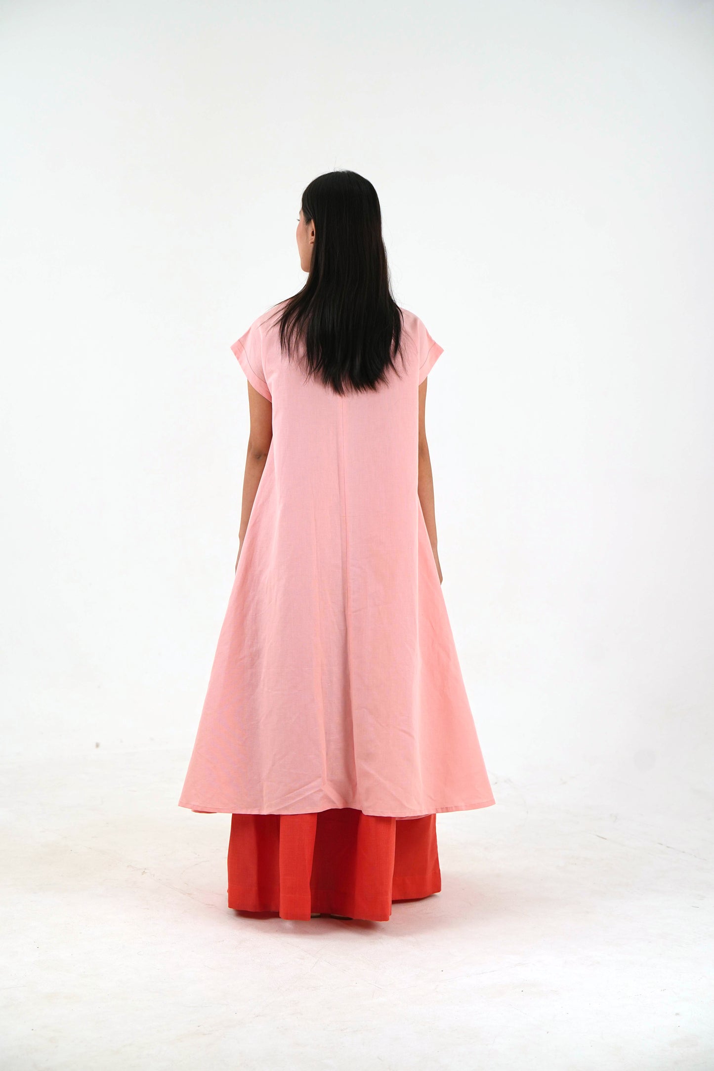 High Low Top - Pastel Pink Loose Fit
