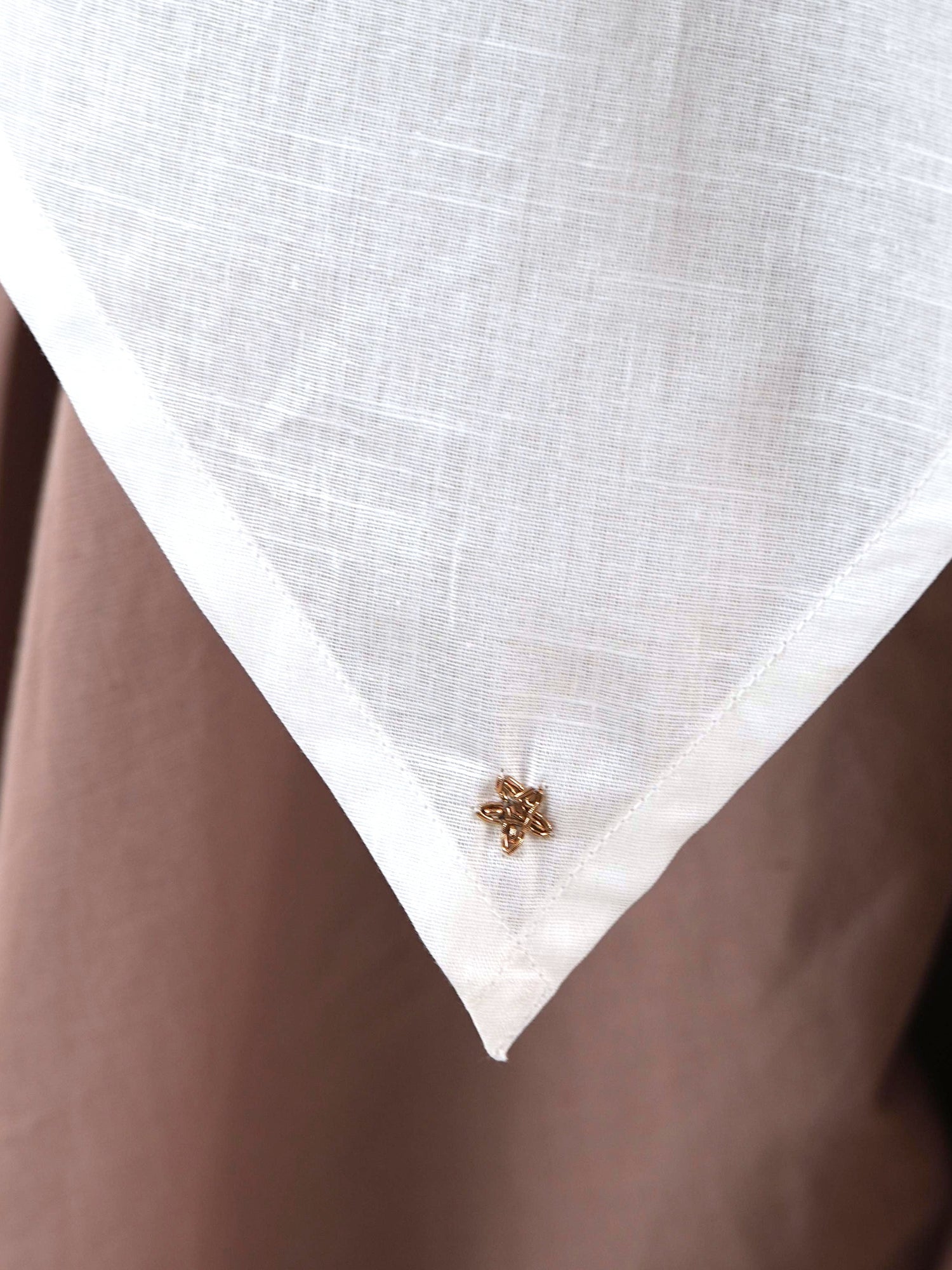 Angrakha Wide-Leg Set - Off White Linen