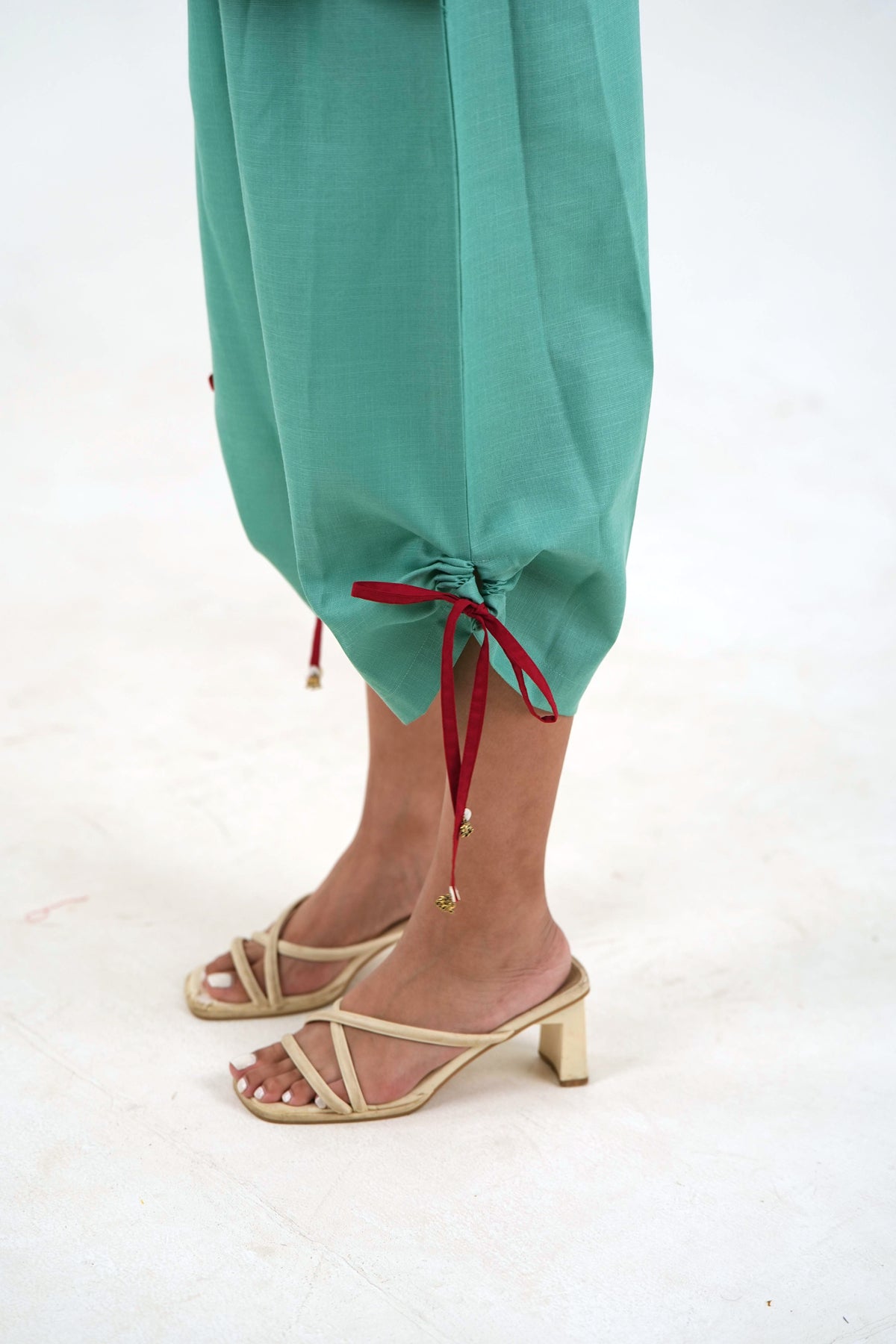 Wide Sleeve Set - Sea Green Nippon Linen