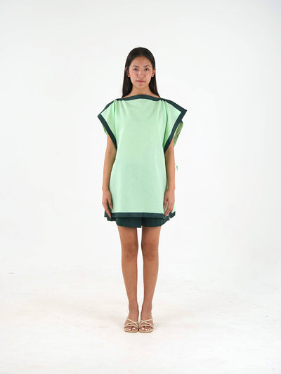 Side Tie Tunic - Mint Green Linen