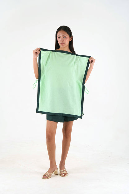 Side Tie Tunic - Mint Green Linen