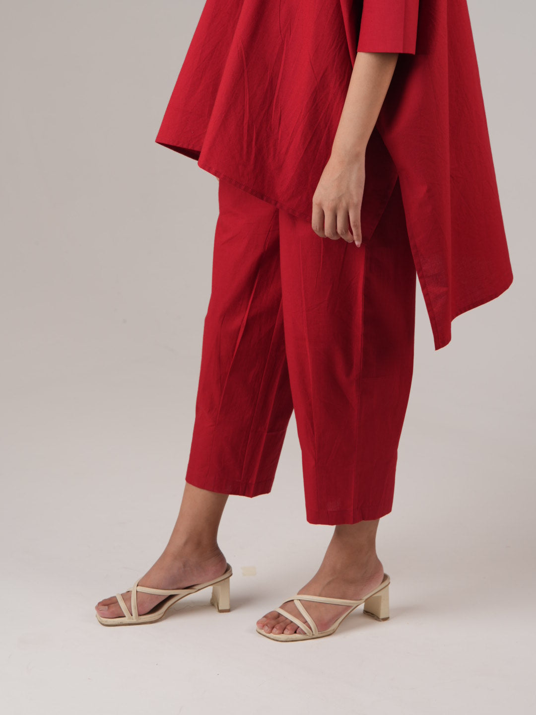 Vanshitaaz Ruby Red Anti Fit Cotton Co-ord set