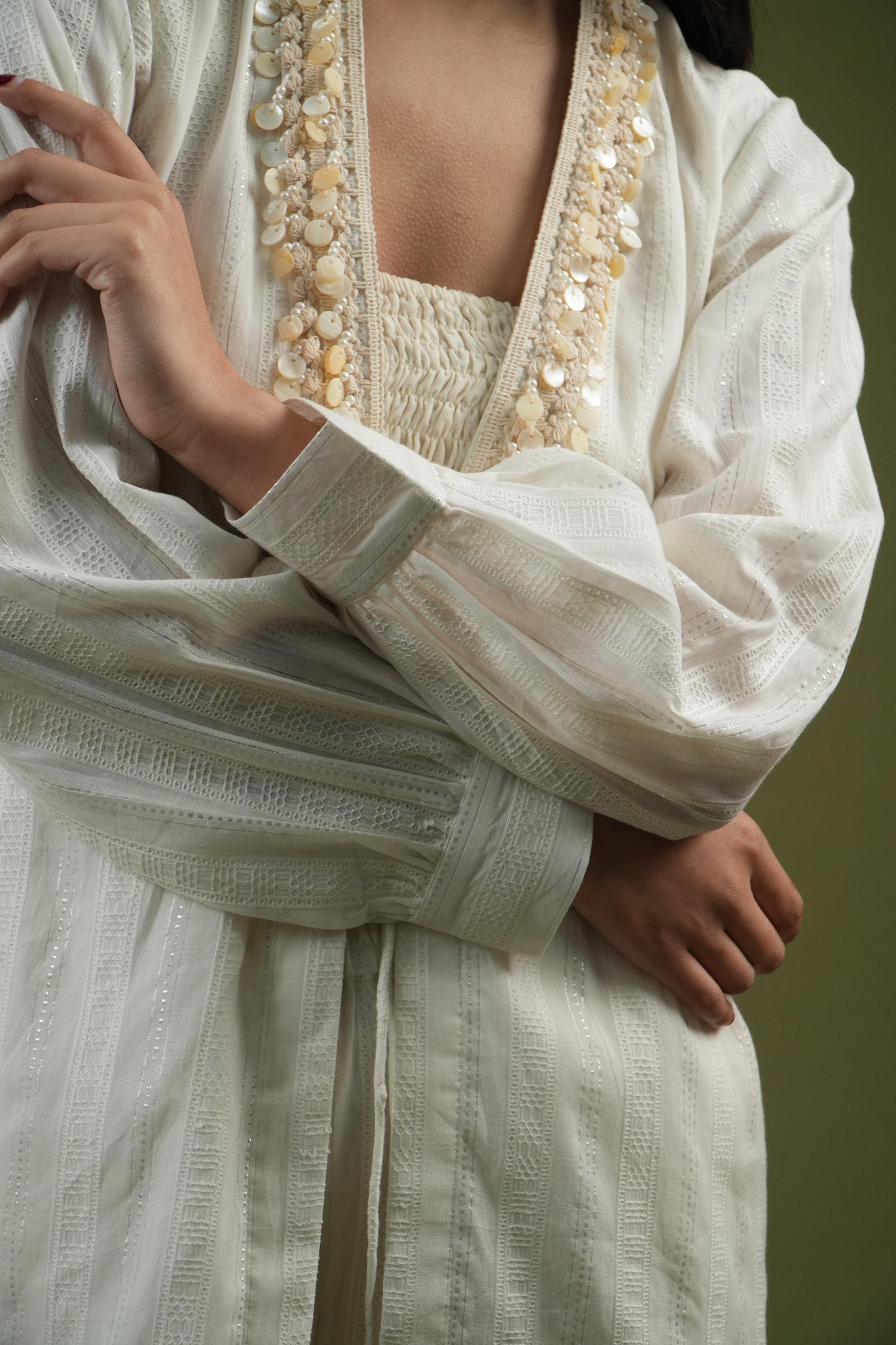 Vanshitaaz Serene Ivory Co-ord Set