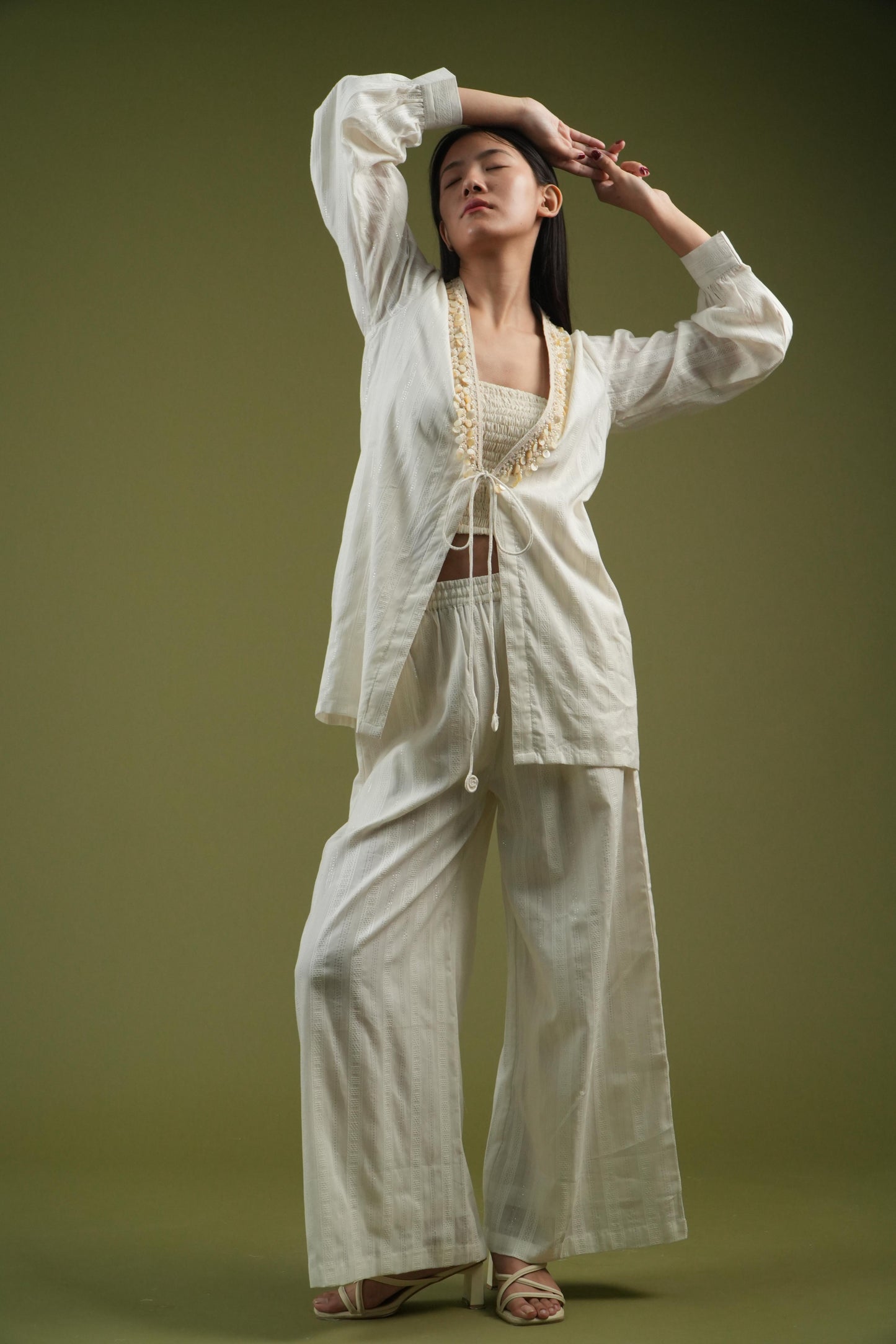 Vanshitaaz Serene Ivory Co-ord Set