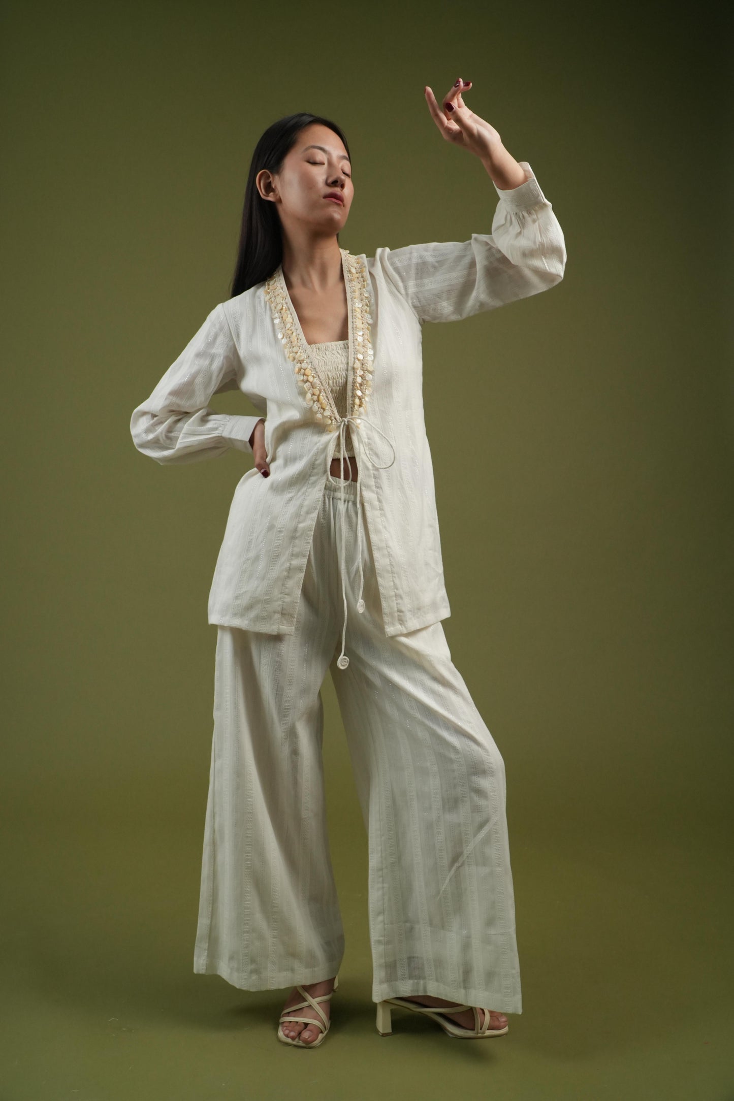 Vanshitaaz Serene Ivory Co-ord Set
