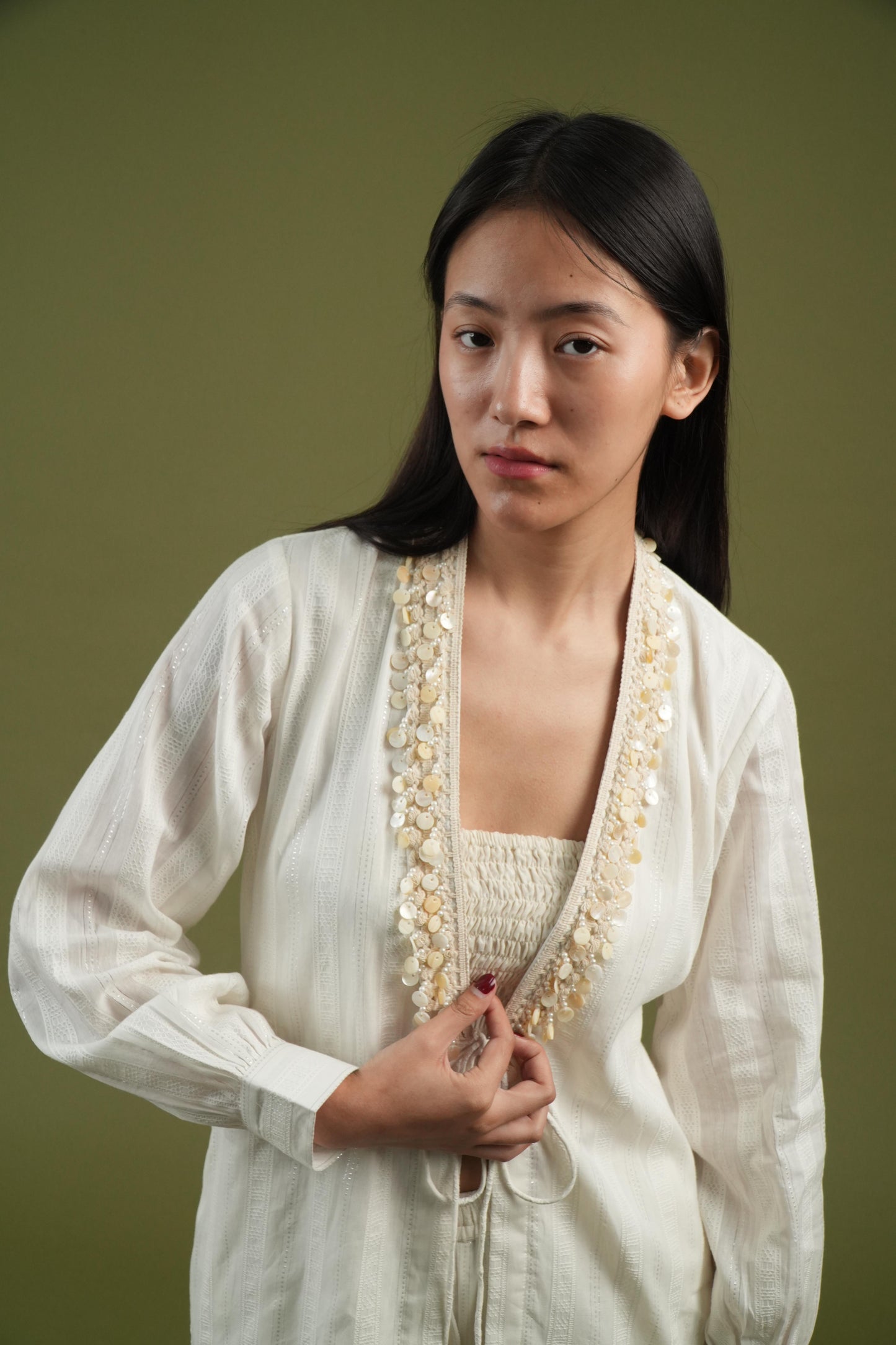 Vanshitaaz Serene Ivory Co-ord Set