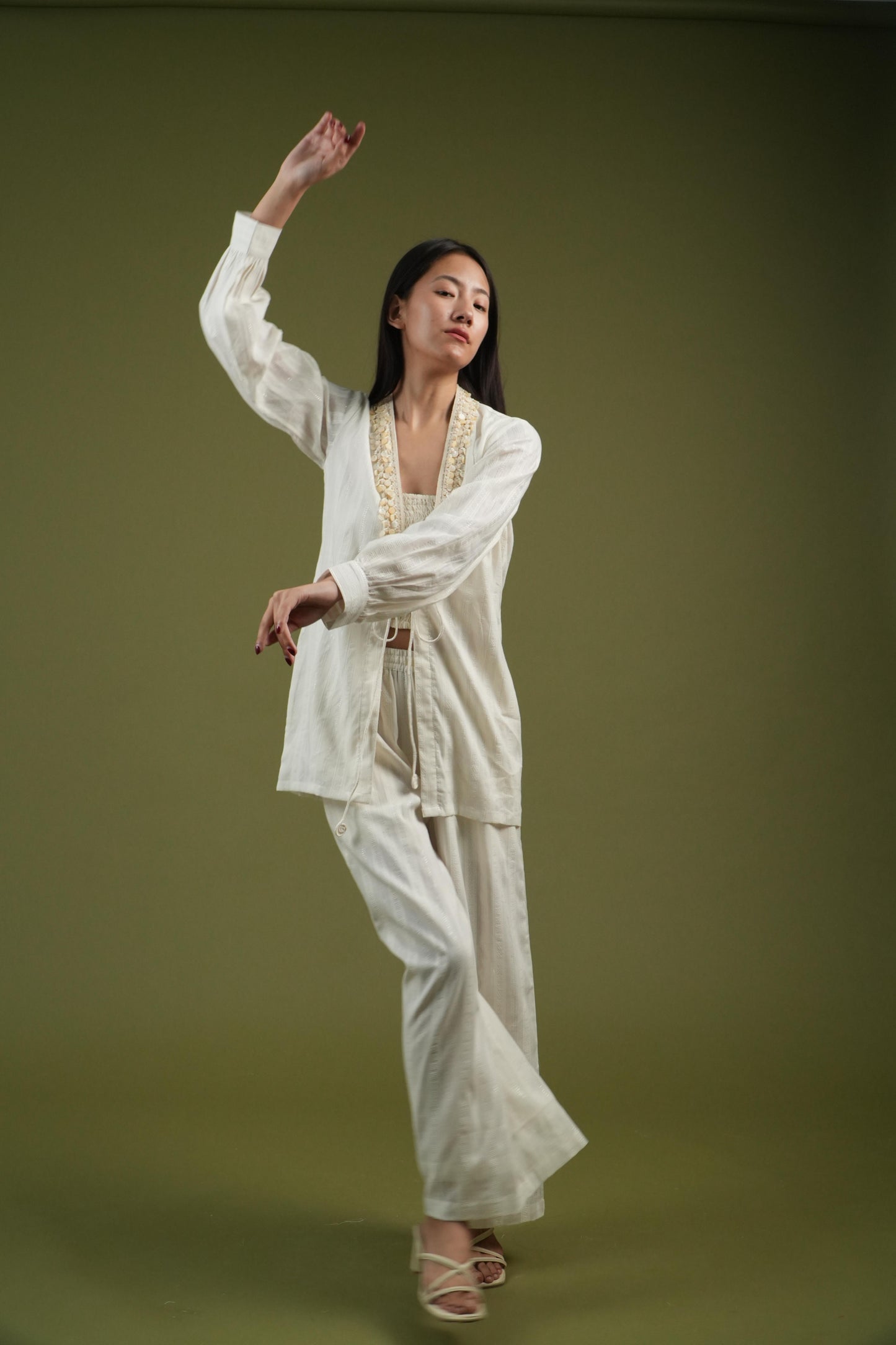 Vanshitaaz Serene Ivory Co-ord Set