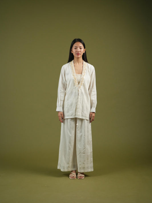 Vanshitaaz Serene Ivory Co-ord Set