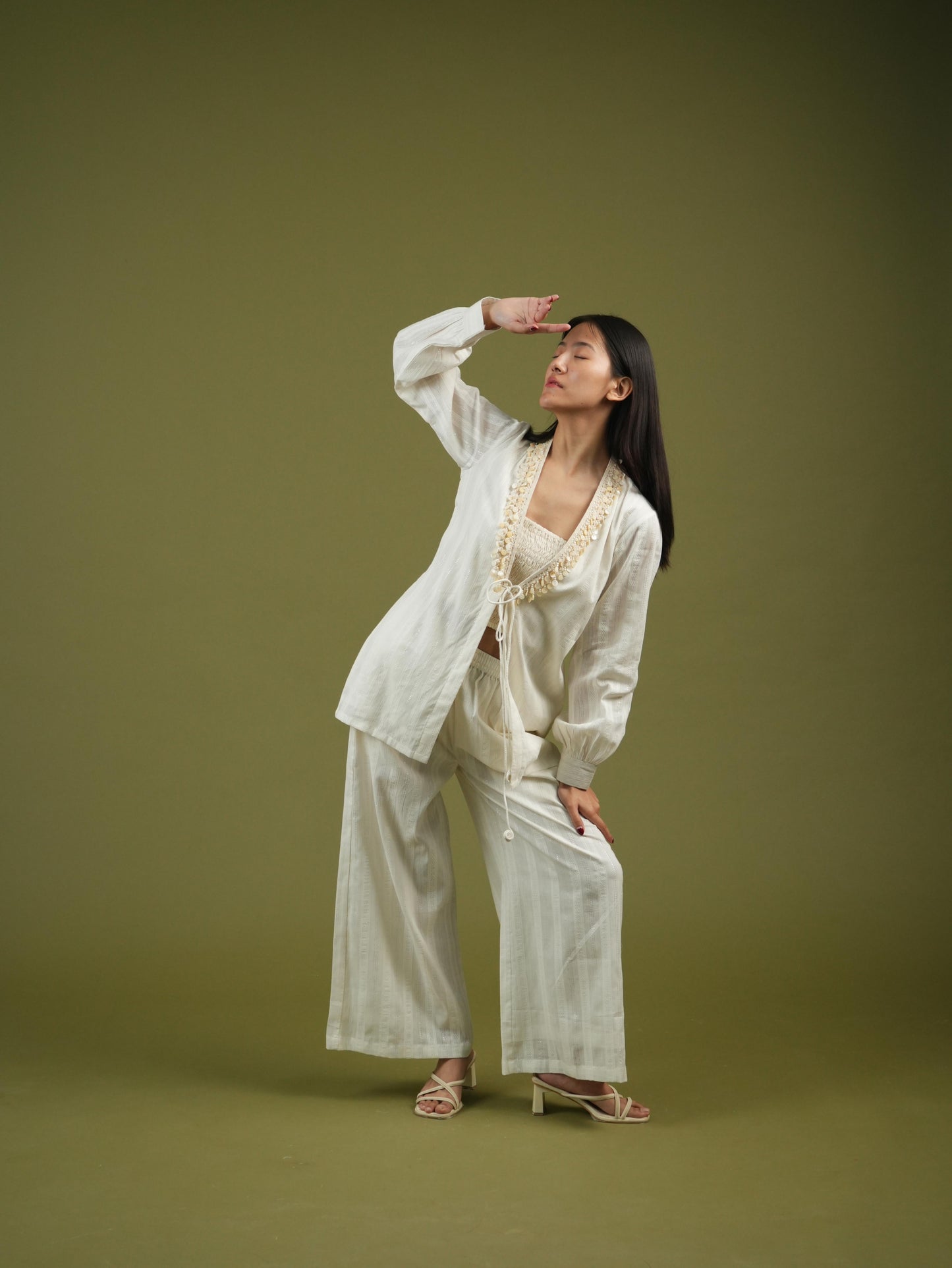 Vanshitaaz Serene Ivory Co-ord Set