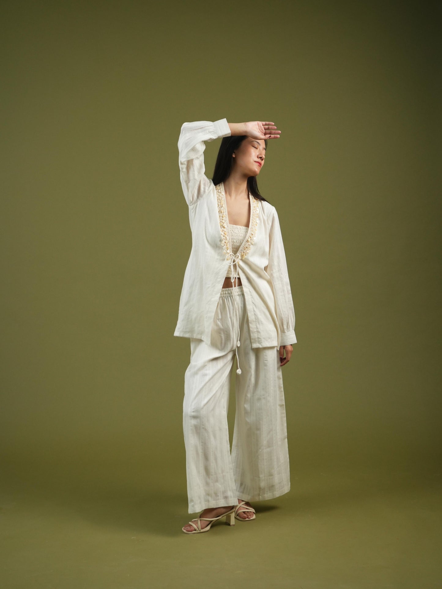 Vanshitaaz Serene Ivory Co-ord Set