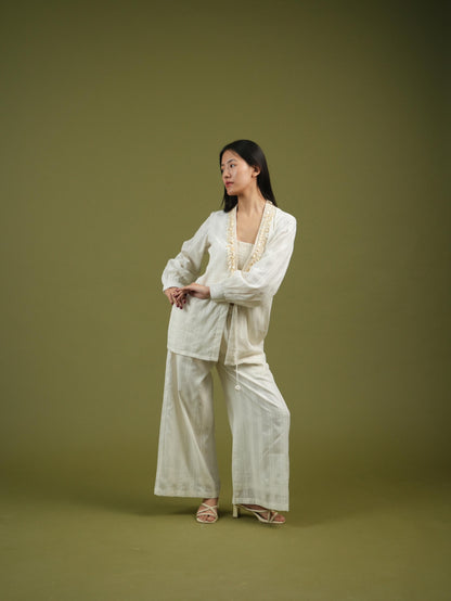 Vanshitaaz Serene Ivory Co-ord Set