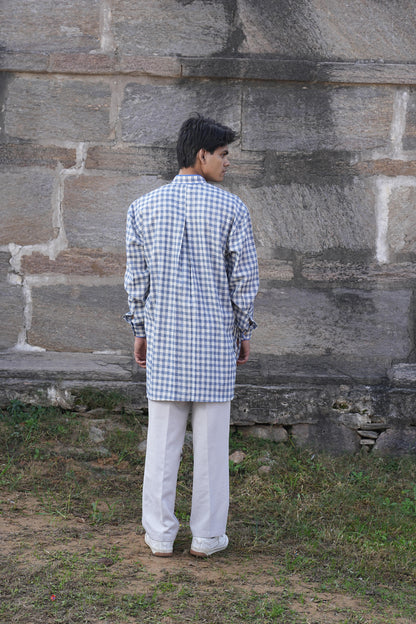 Sutra Angrakha Check Kurta