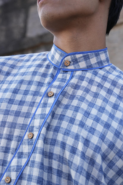 Sutra Angrakha Check Kurta