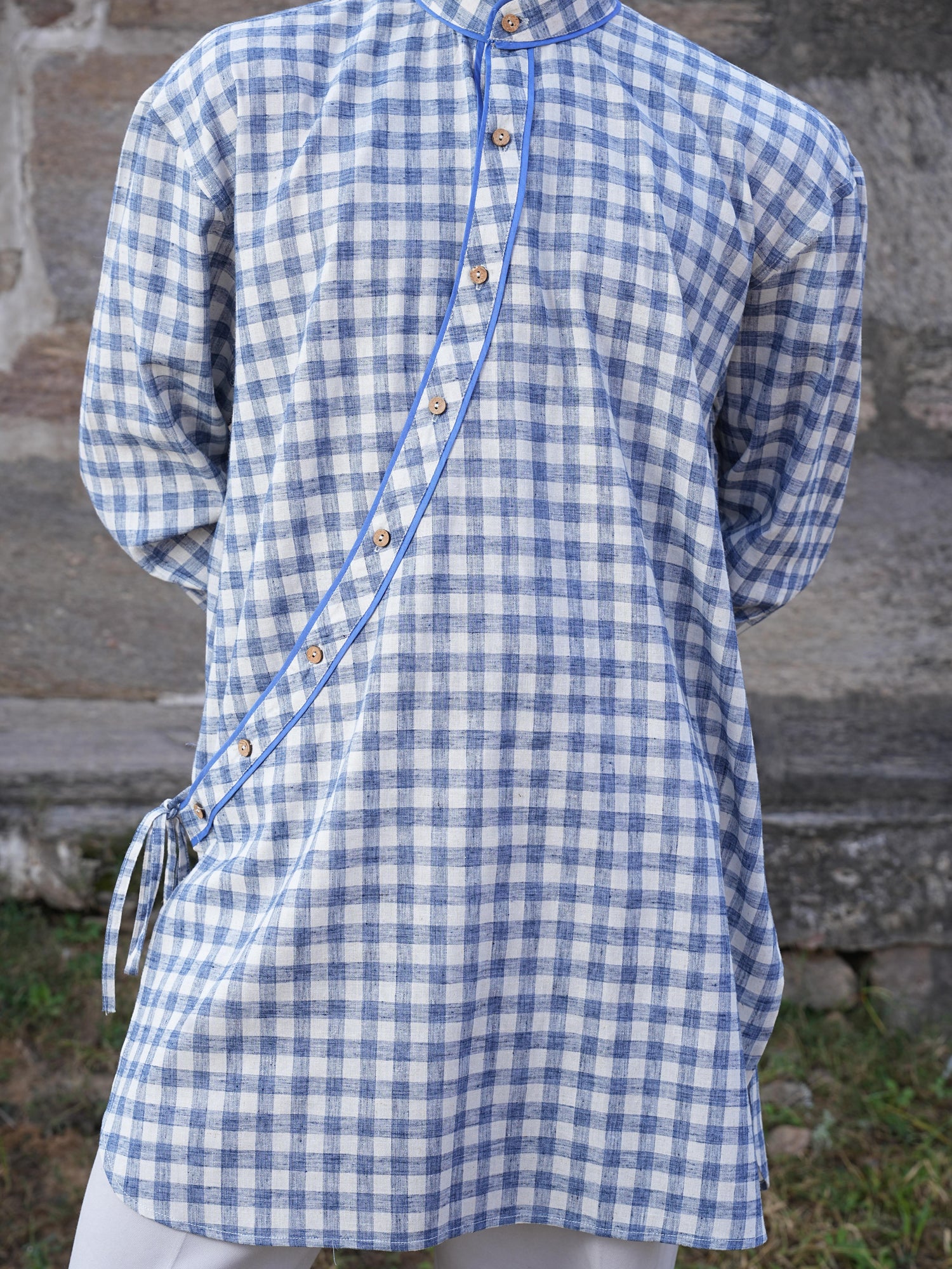 Sutra Angrakha Check Kurta