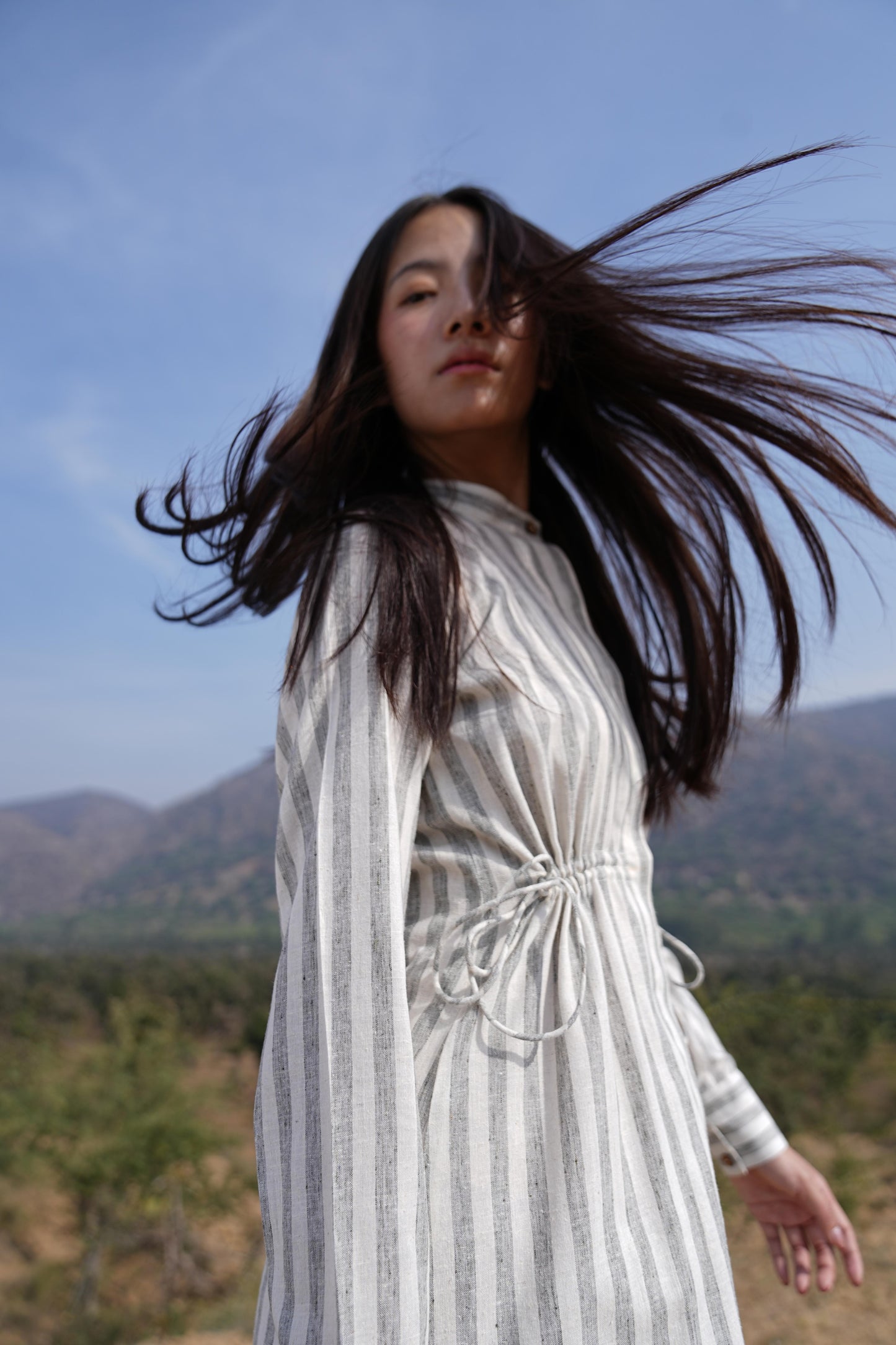 Sutra Stripe Maxi Dress