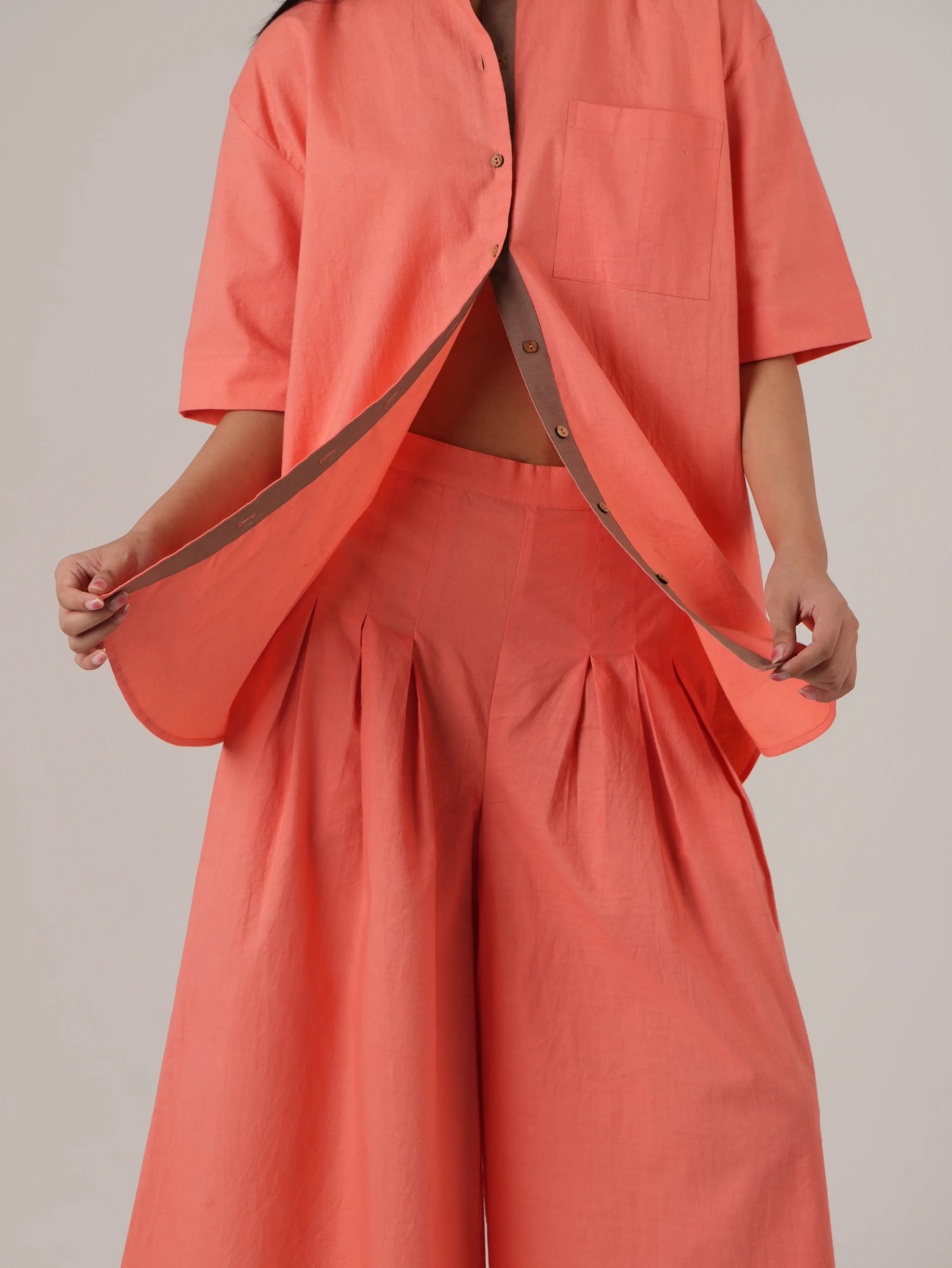 Vanshitaaz Sugar Coral Anti fit Cotton Co-ord set